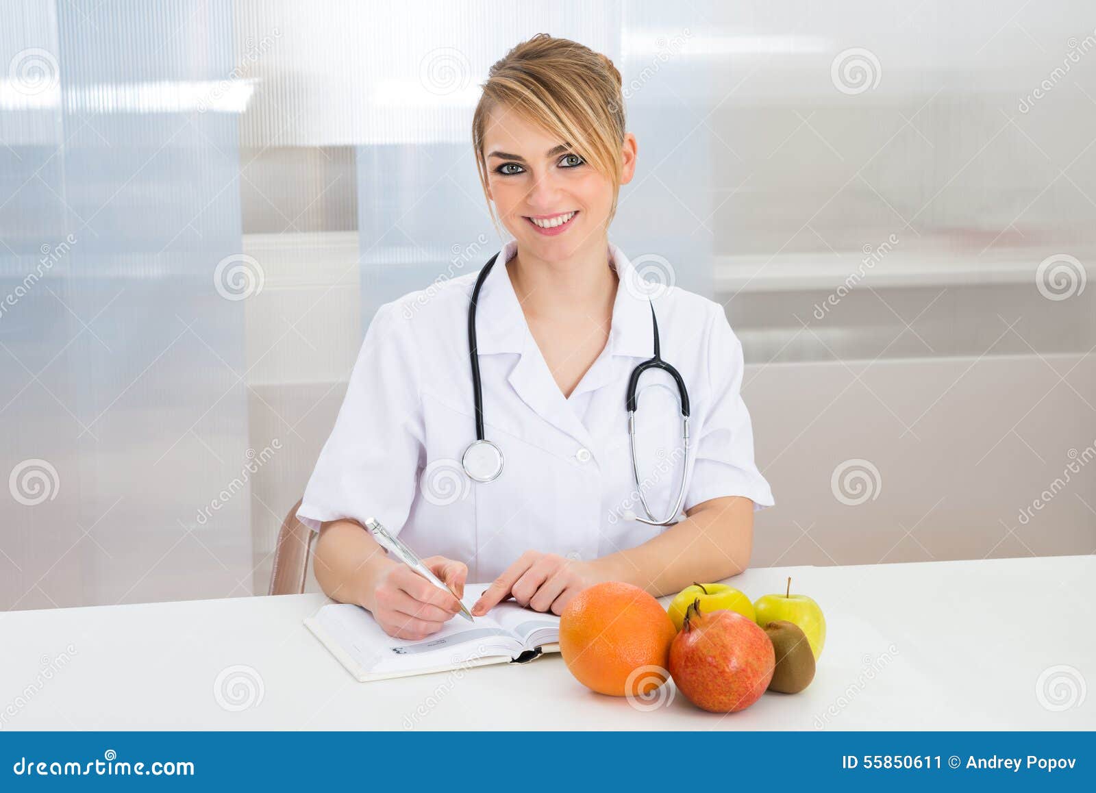 female dietician in clinic