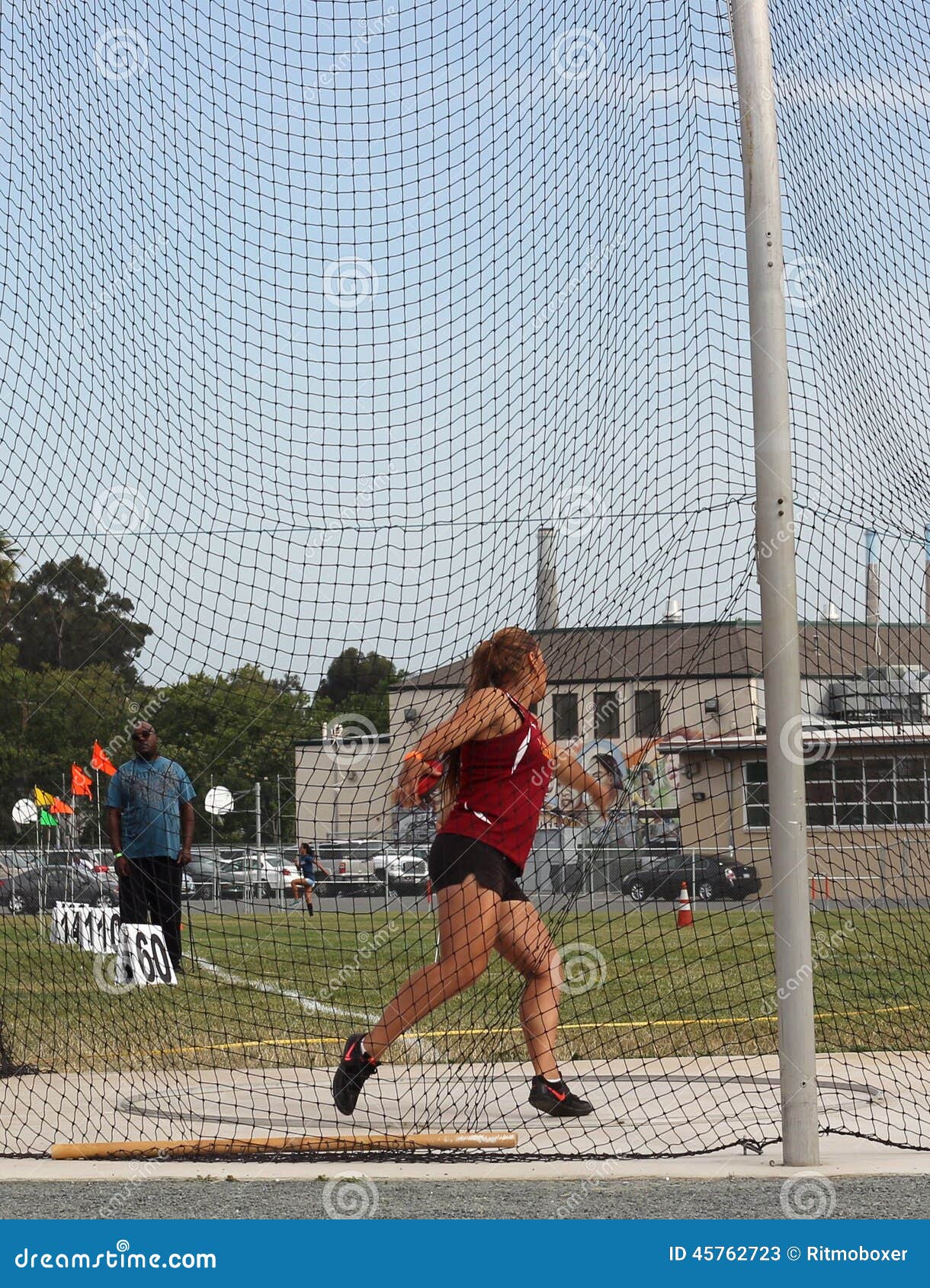 Female Discus thrower editorial stock photo. Image of female 45762723