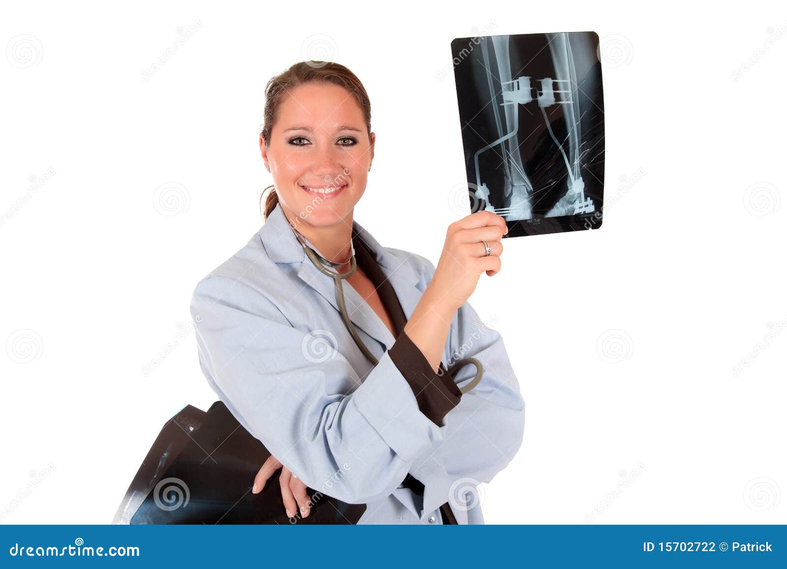 Female doctor x ray photo stock photo. Image of hospital 15702722