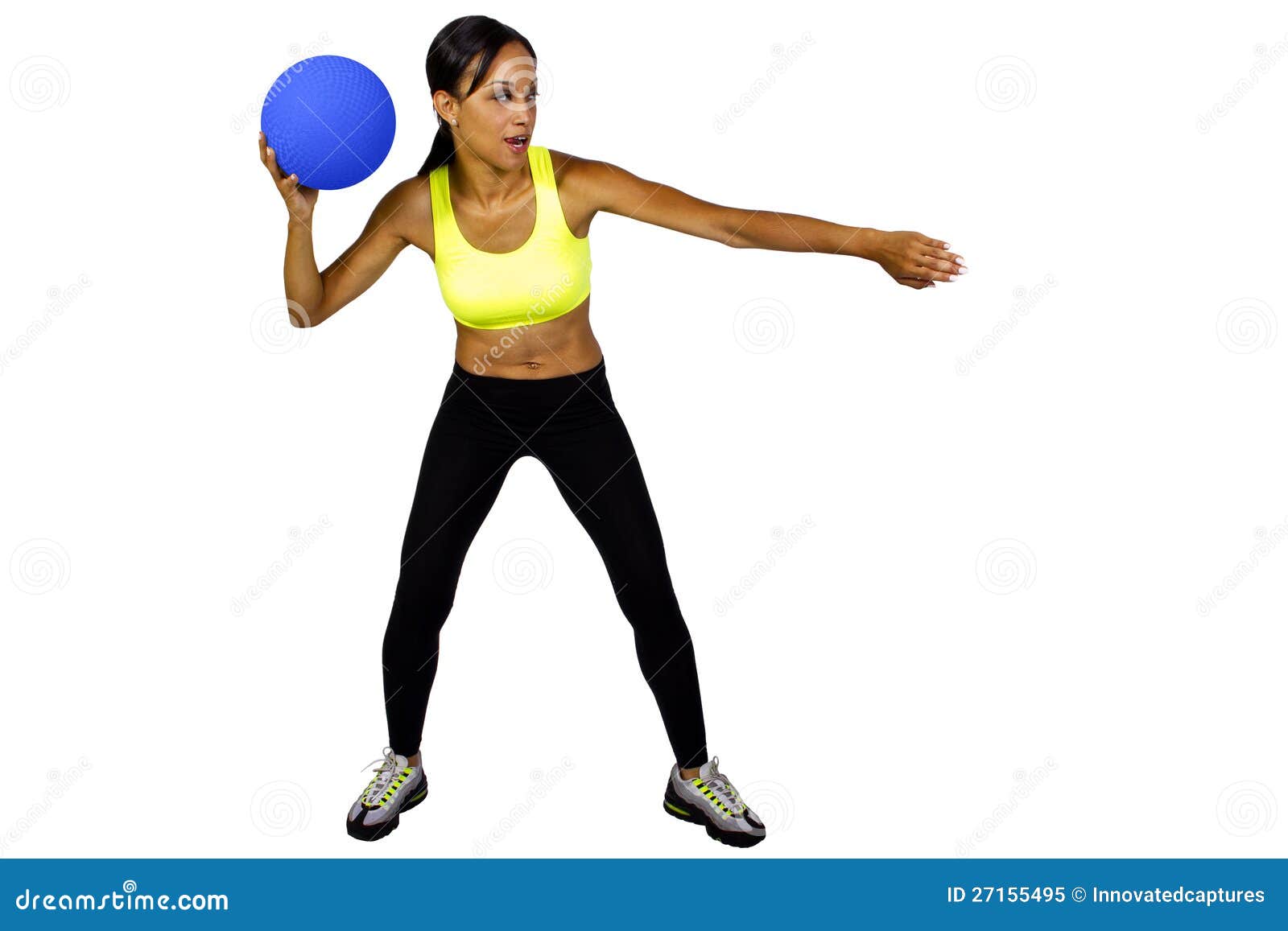 Female Dodgeball Player Royalty Free Stock Photo Image 27155495