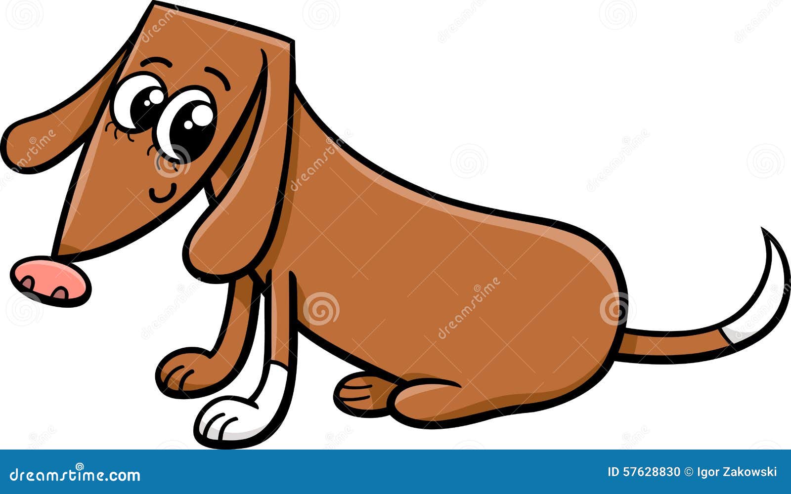 Female Dog Cartoon Illustration Stock Vector - Image: 57628830