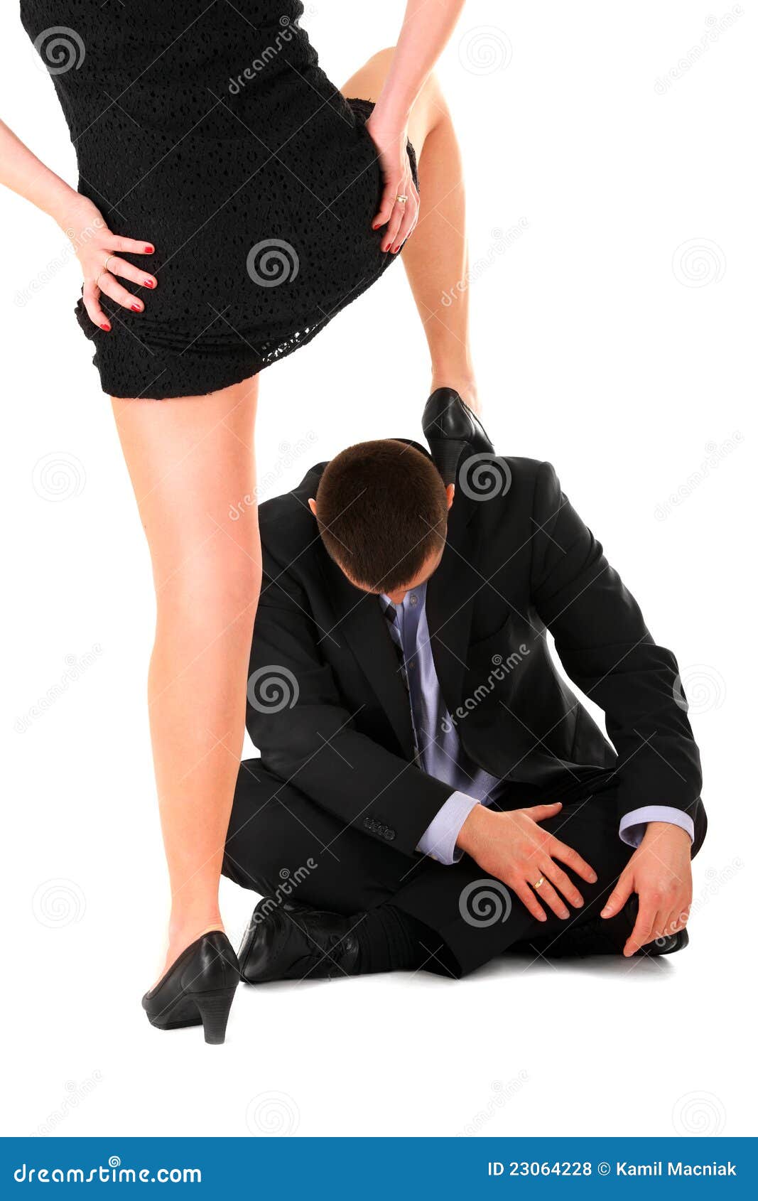 Female dominance stock photo. Image of isolated, legs - 23064228