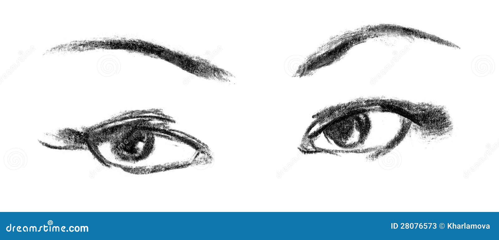 Female Eye Close Up Sketch Stock Illustration Illustration Of