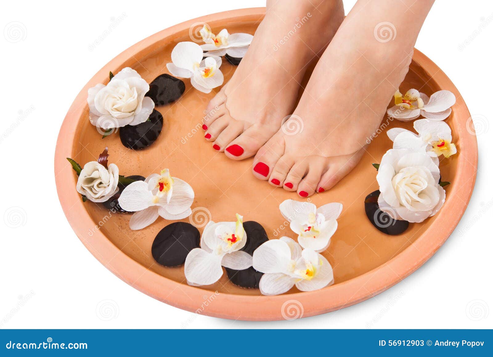 Female Feet Getting Aroma Therapy Stock Image Image of fresh, refresh