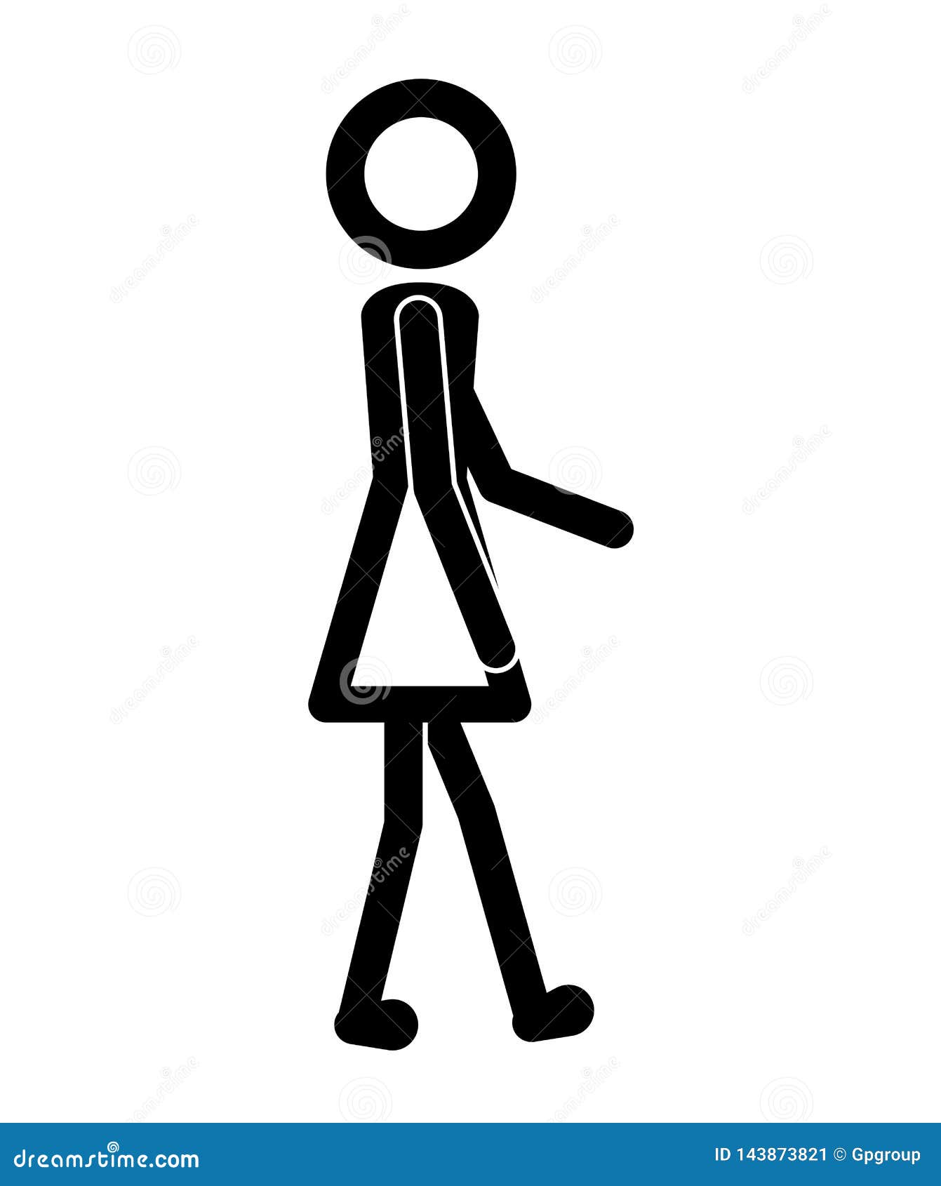 Download Female Figure Human Silhouette Stock Vector - Illustration of human, office: 143873821