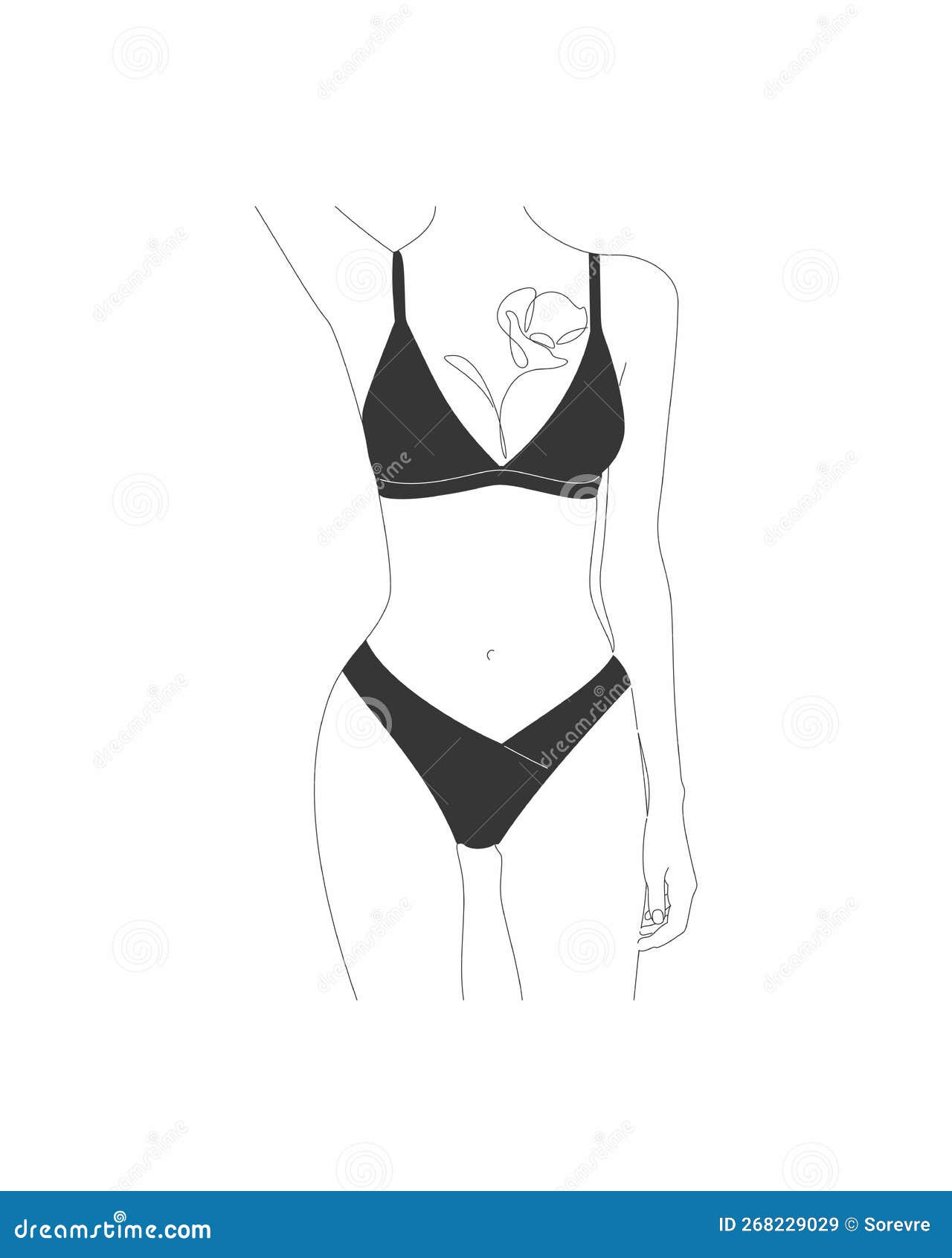 Premium Vector  Beautiful woman body silhouette line art figure girl sit  in underwear view back female figure