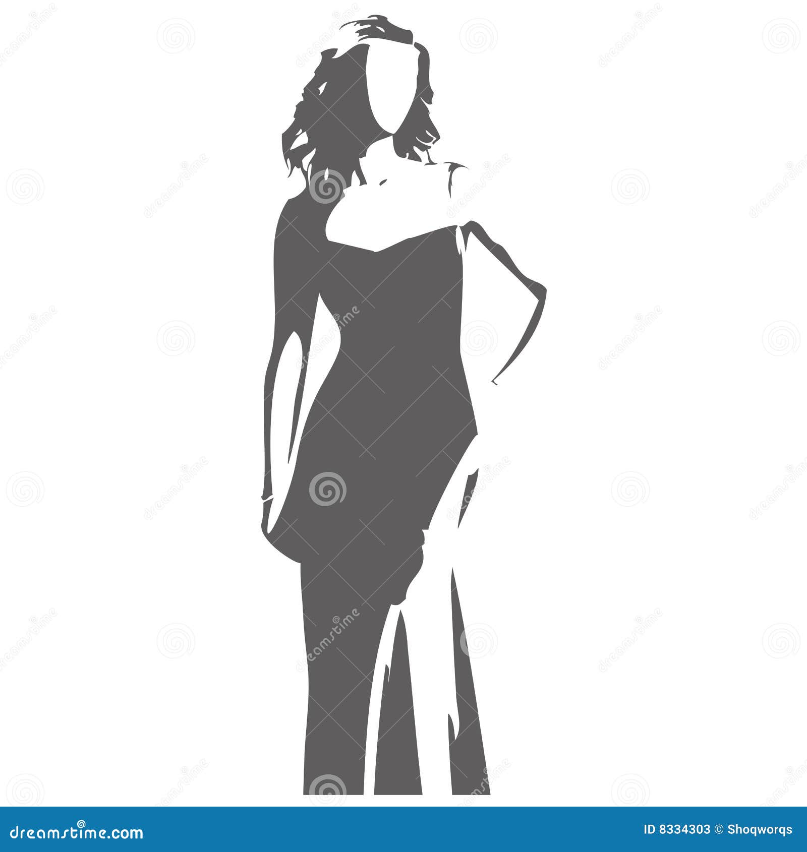 Download Female Figure Vector Illustration Stock Vector - Illustration of woman, print: 8334303