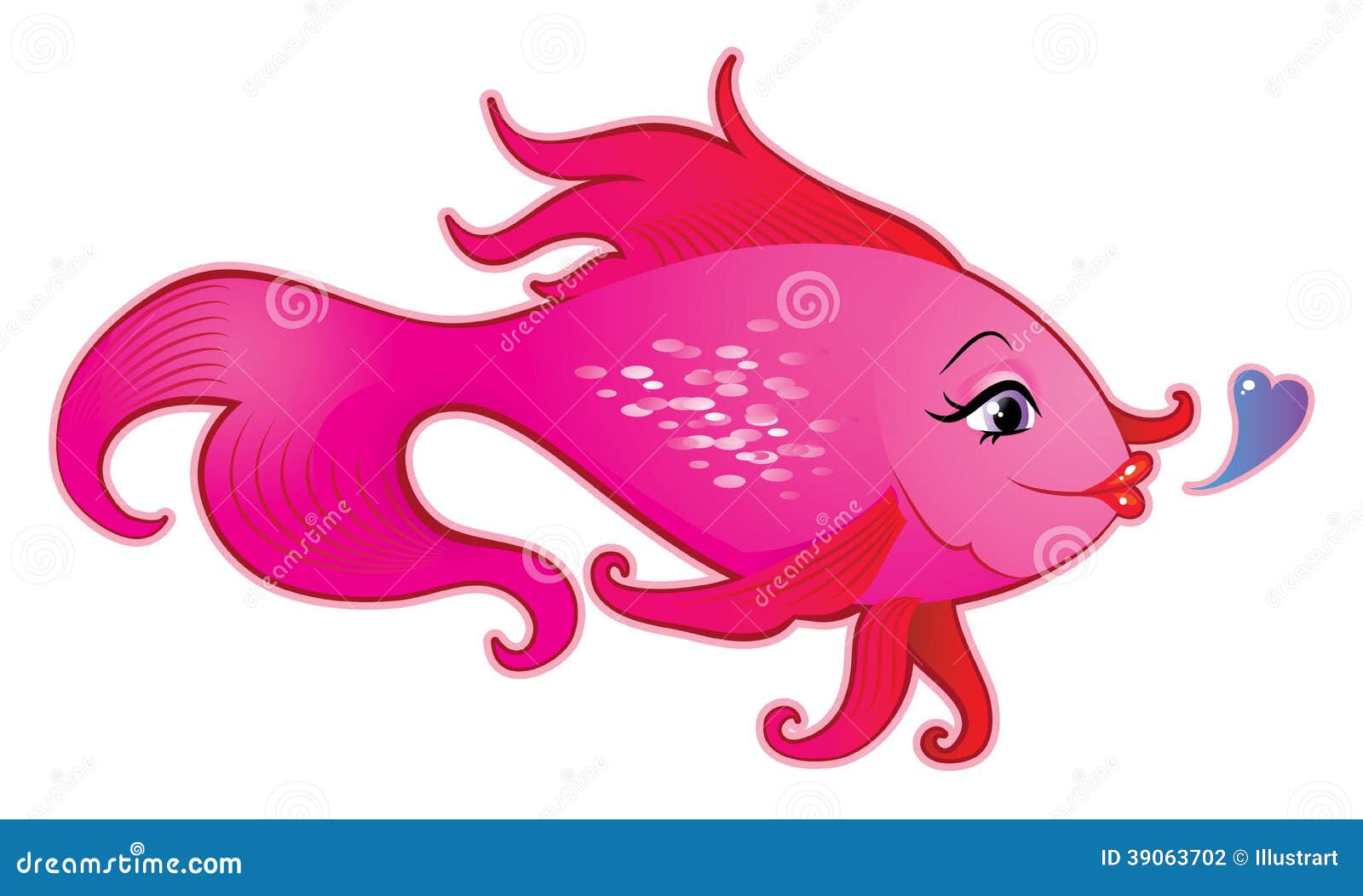 Female fish cartoon stock vector. Illustration of heart - 39063702 Female fish cartoon stock vector. Illustration of heart - 39063702