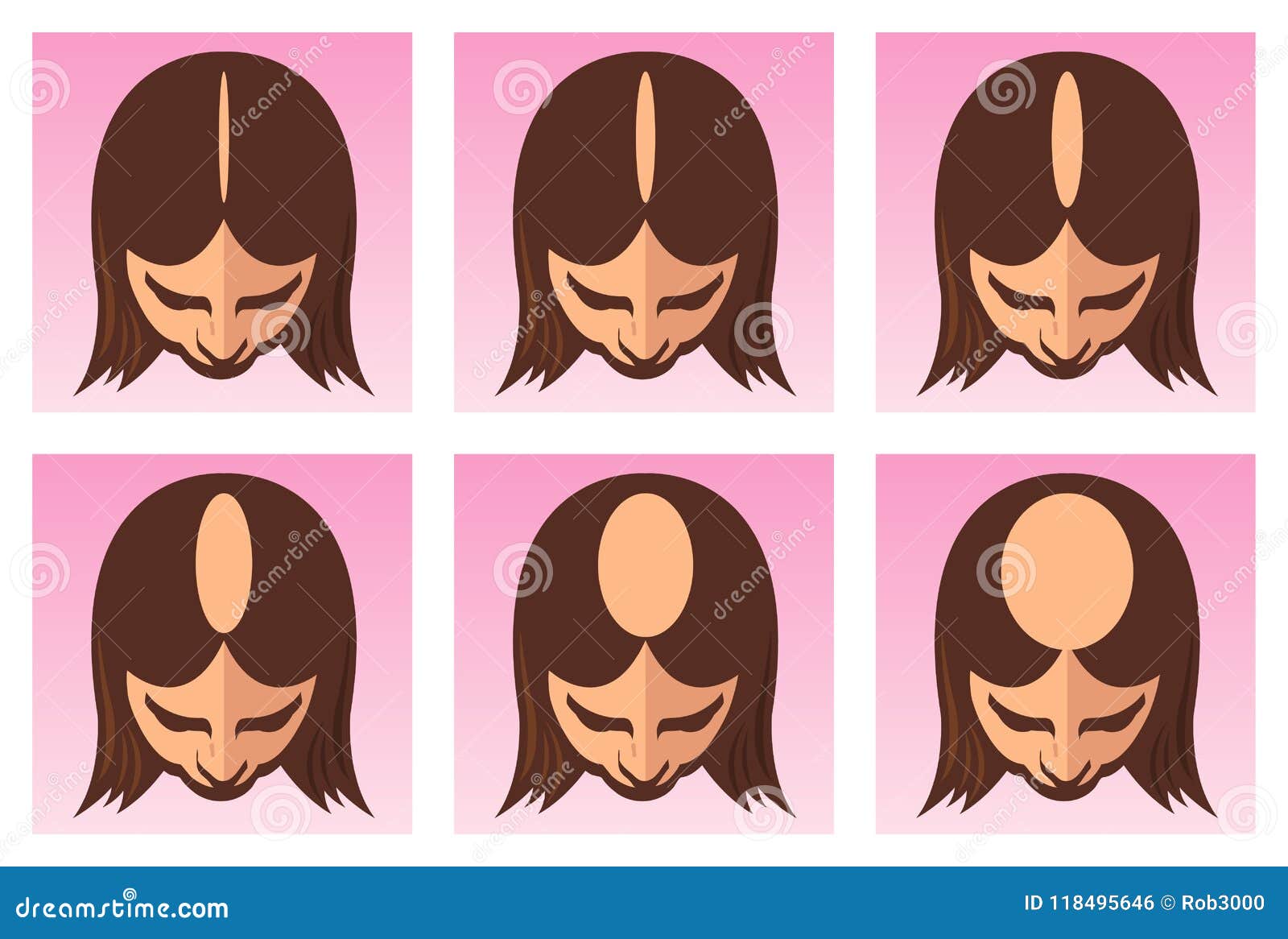 Beautiful Hairstyle Woman Hair Rear View Stock Vector (Royalty Free)  1275399967 | Shutterstock