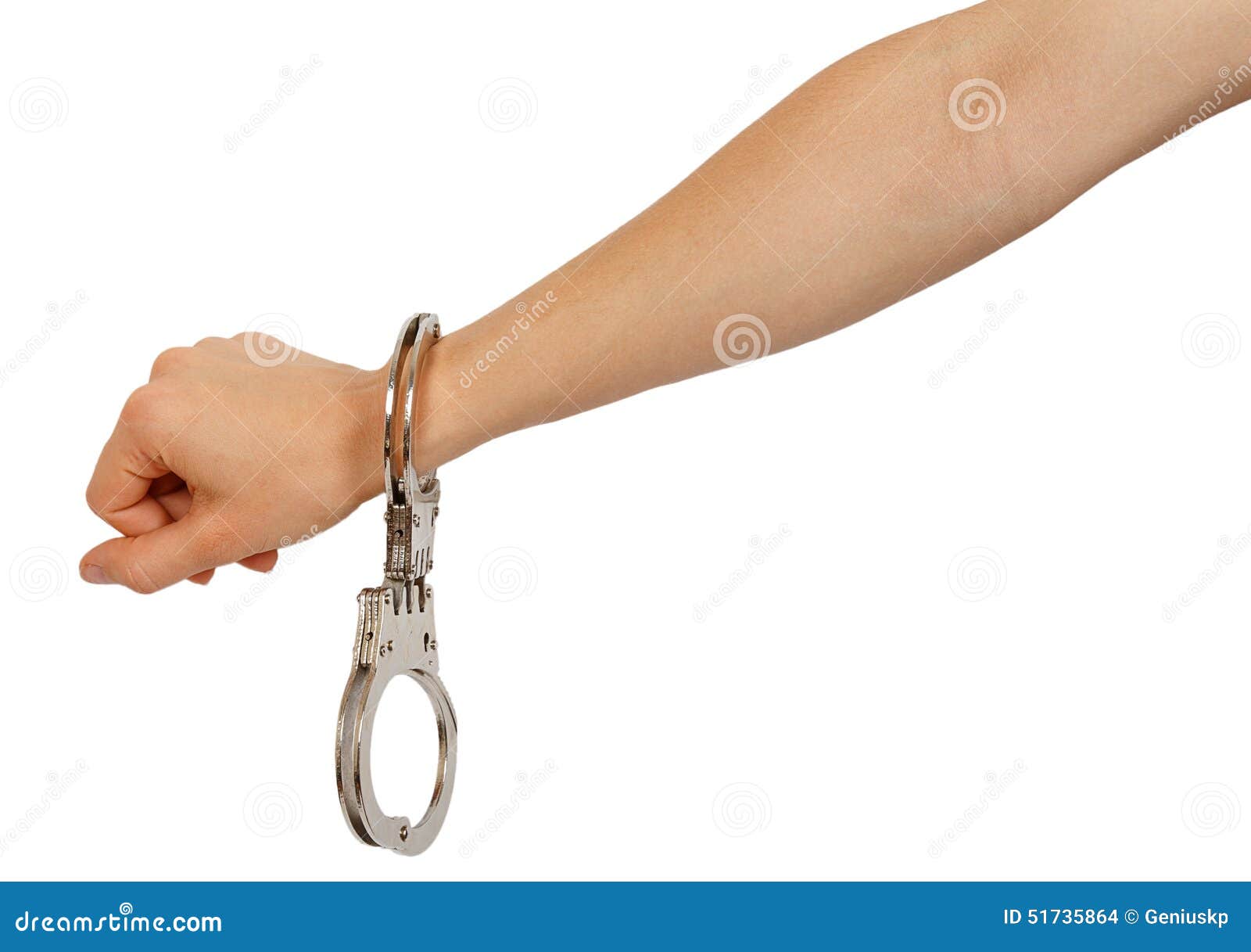 Female hand in handcuffs stock photo. Image of pleading 51735864