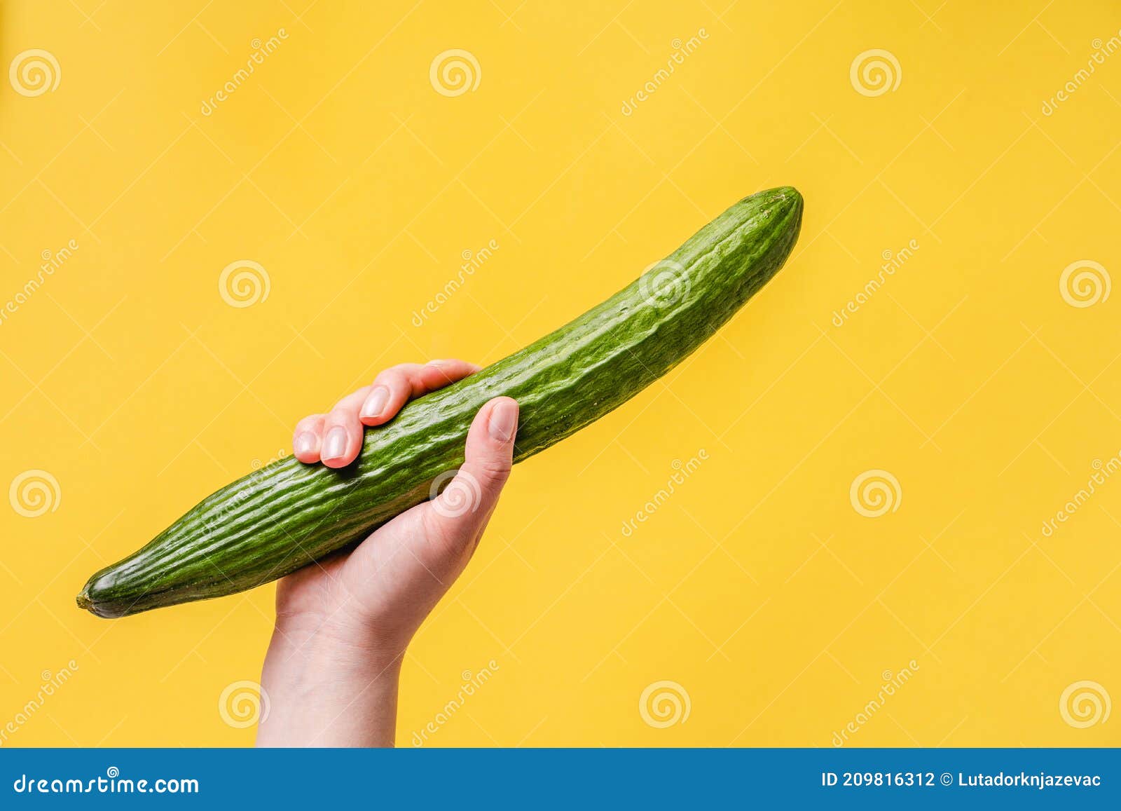 Sexy Woman Cucumber Stock Photos pic