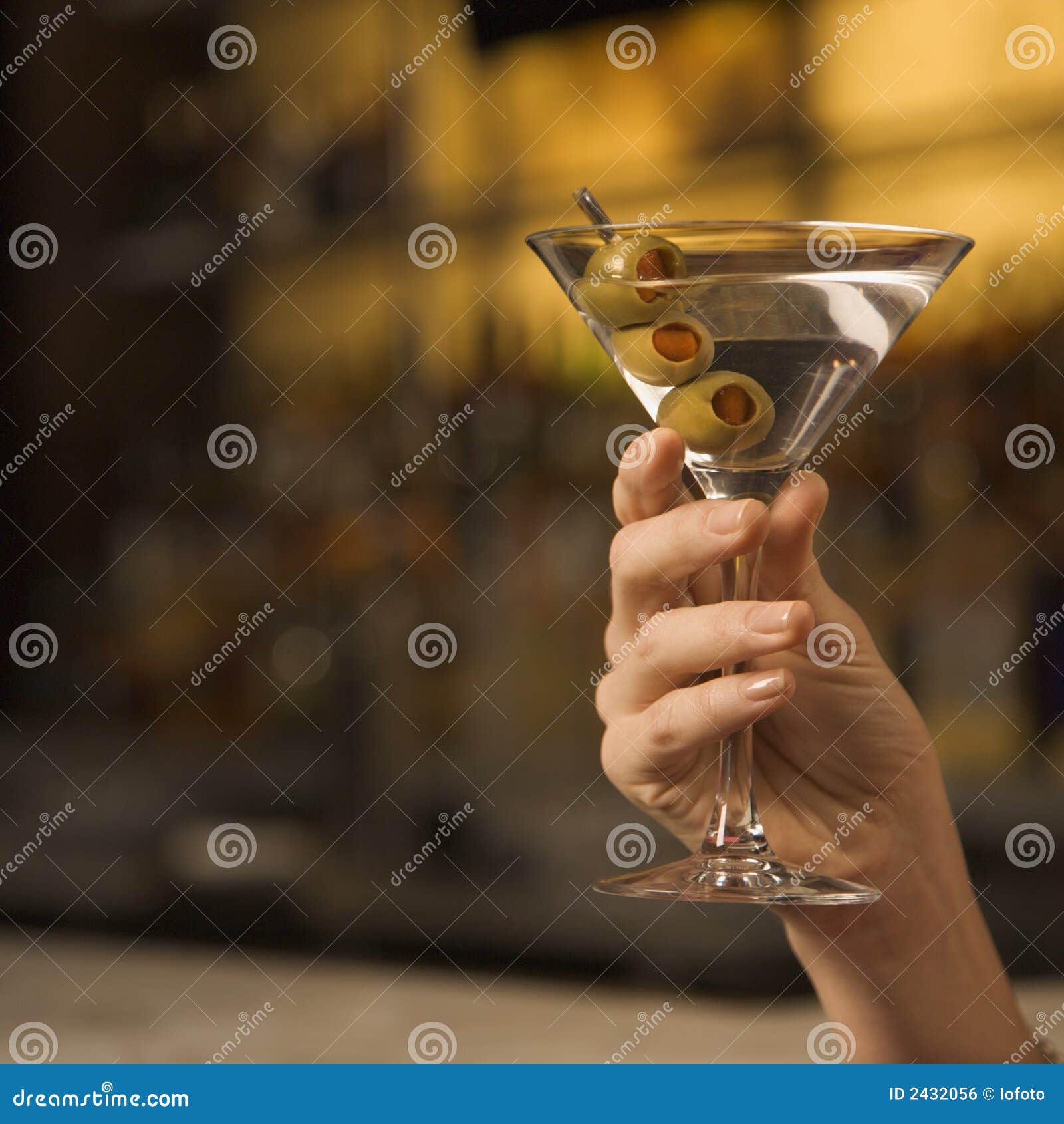 Female Hand Holding Martini. Stock Photo Image of caucasian, holding