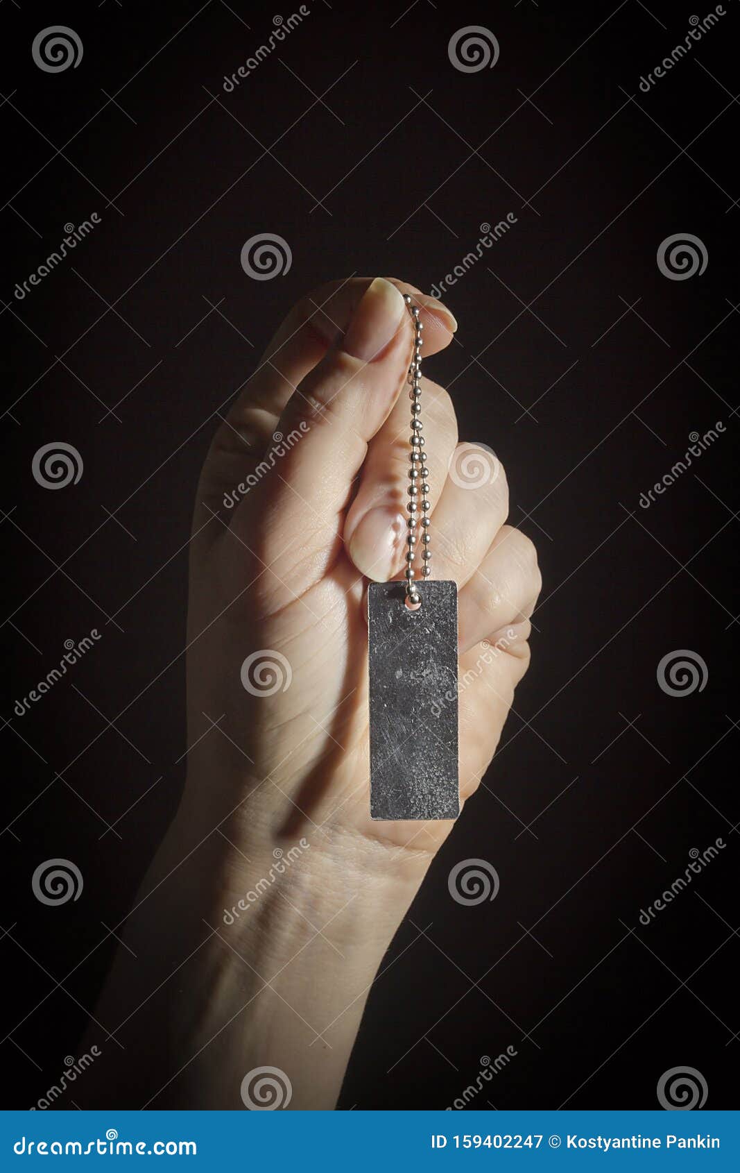Hand with a keychain stock image. Image of chain, business 159402247
