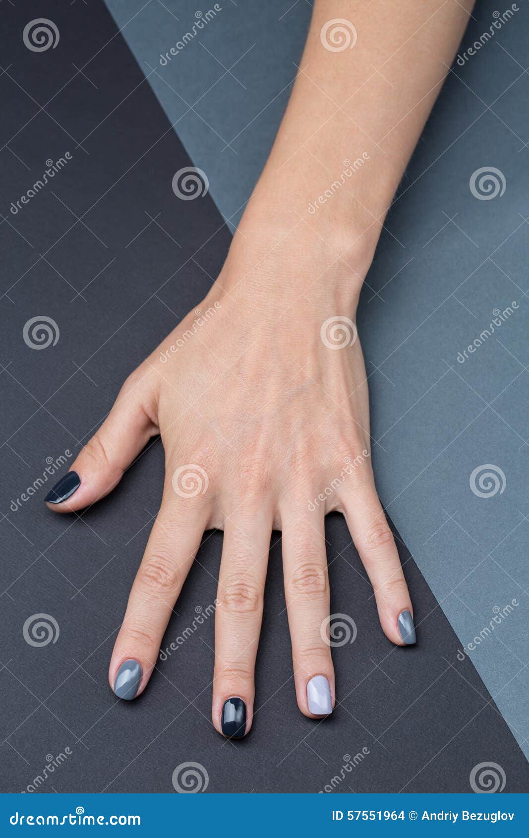 Female Hand with a Stylish Neutral Manicure Stock Photo - Image of ...