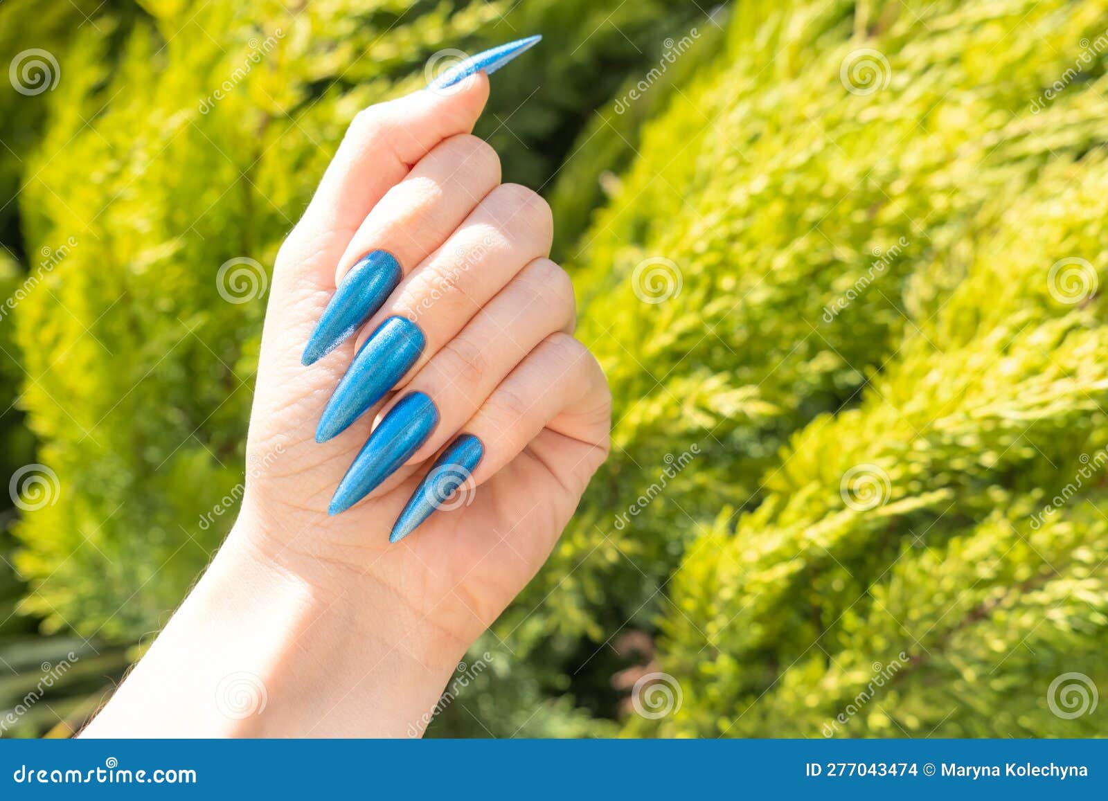 Blue nail polish and surgical team - wide 10