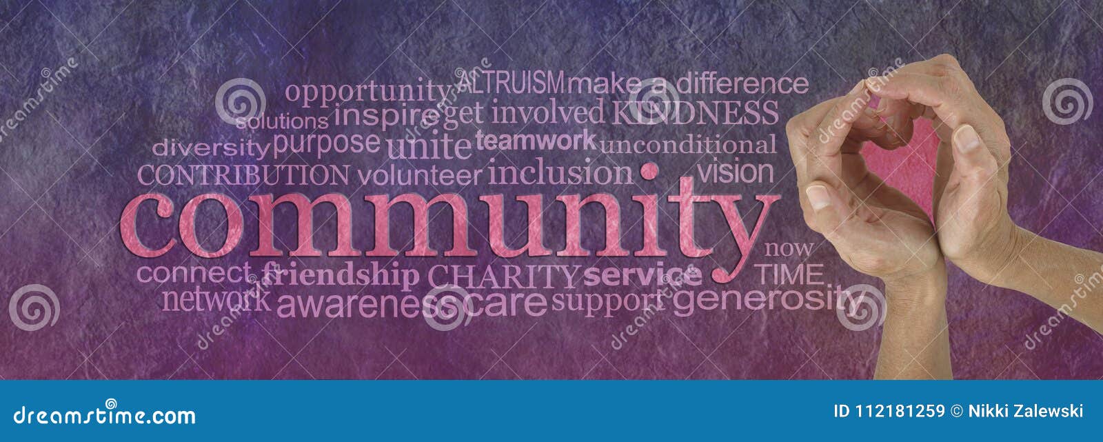 love your community spirit word cloud