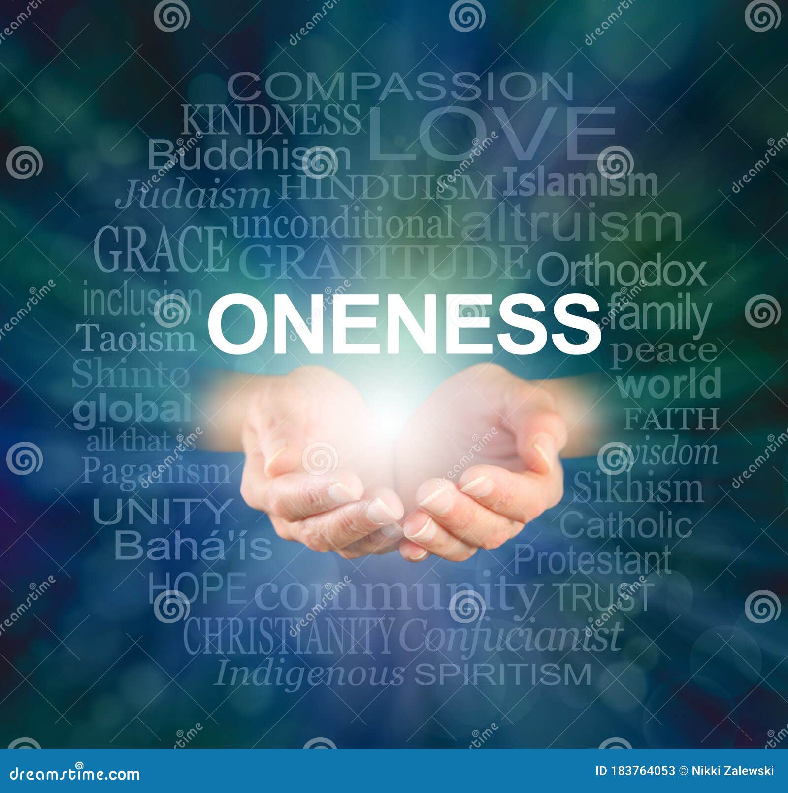 oneness words of wisdom tag cloud