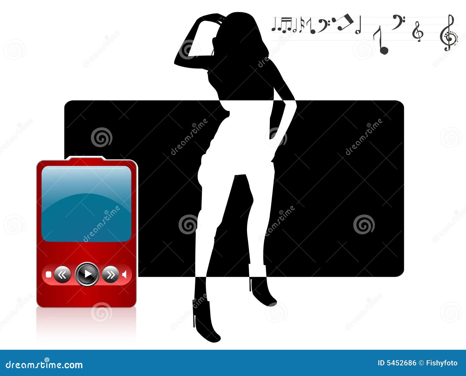 female and ipod