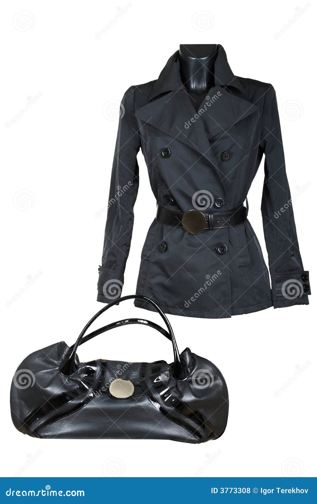 Female jacket and bag stock photo. Image of background 3773308