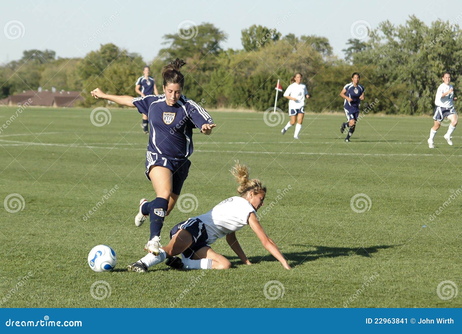 Female Junior College Soccer Action Editorial Photo Image of motion
