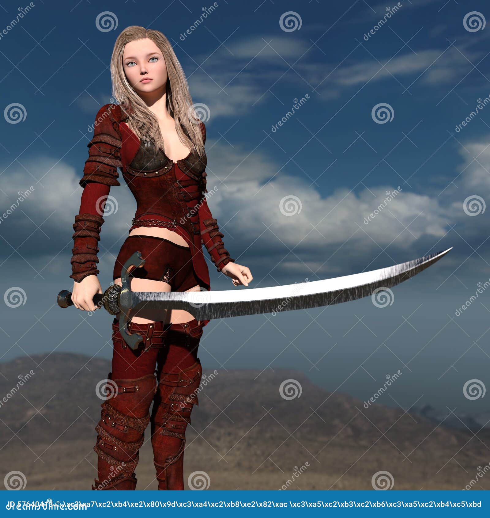 Female knight stock photo. Image of body, weapon, costume - 57640418