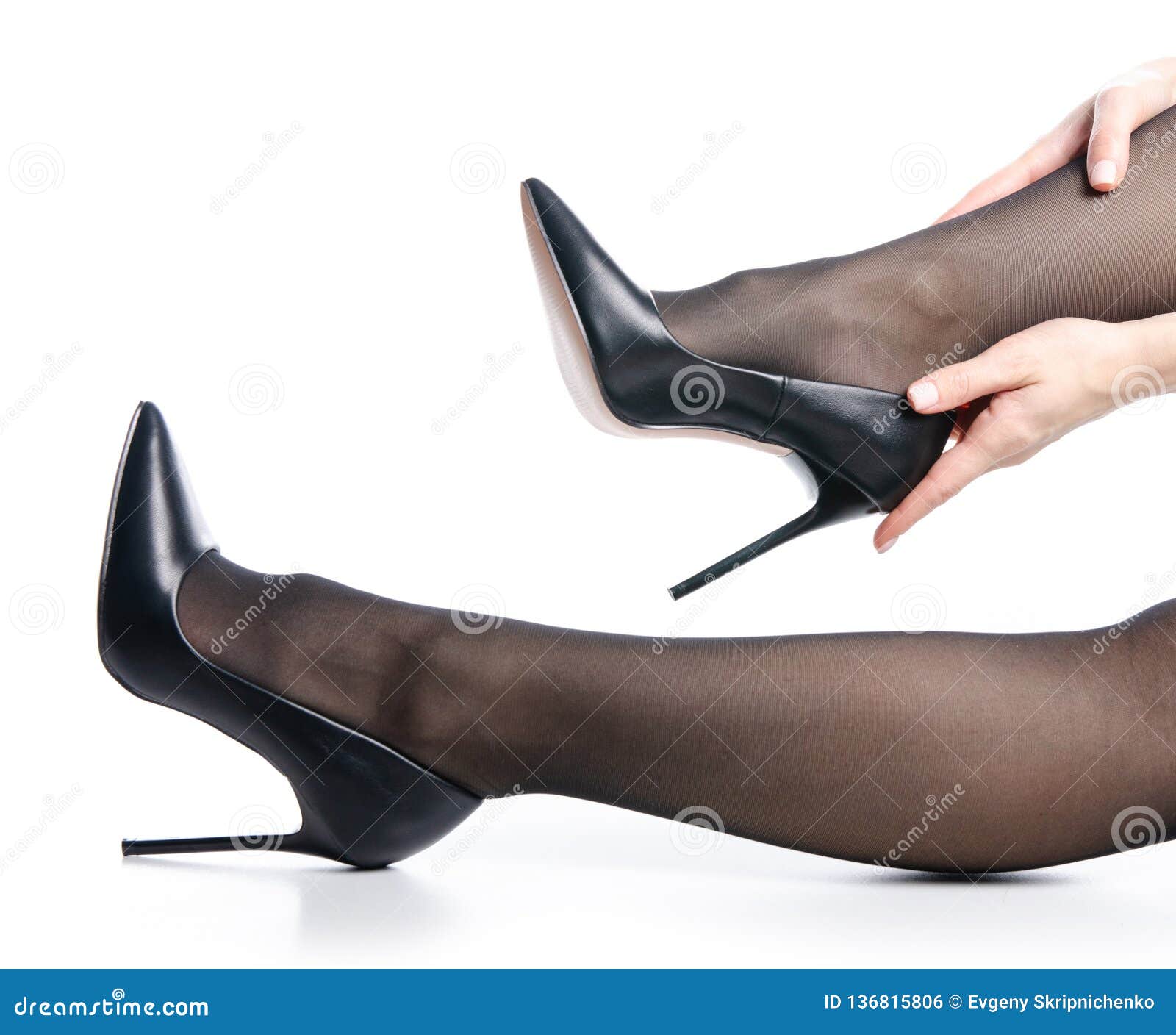 Black Stockings Heels