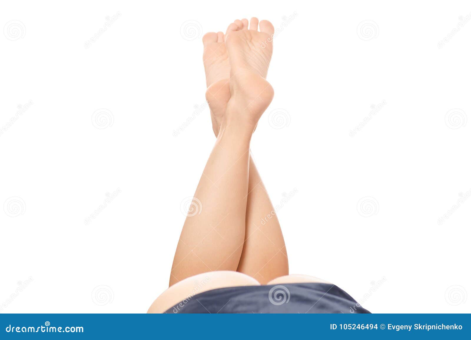 Female foot in ass