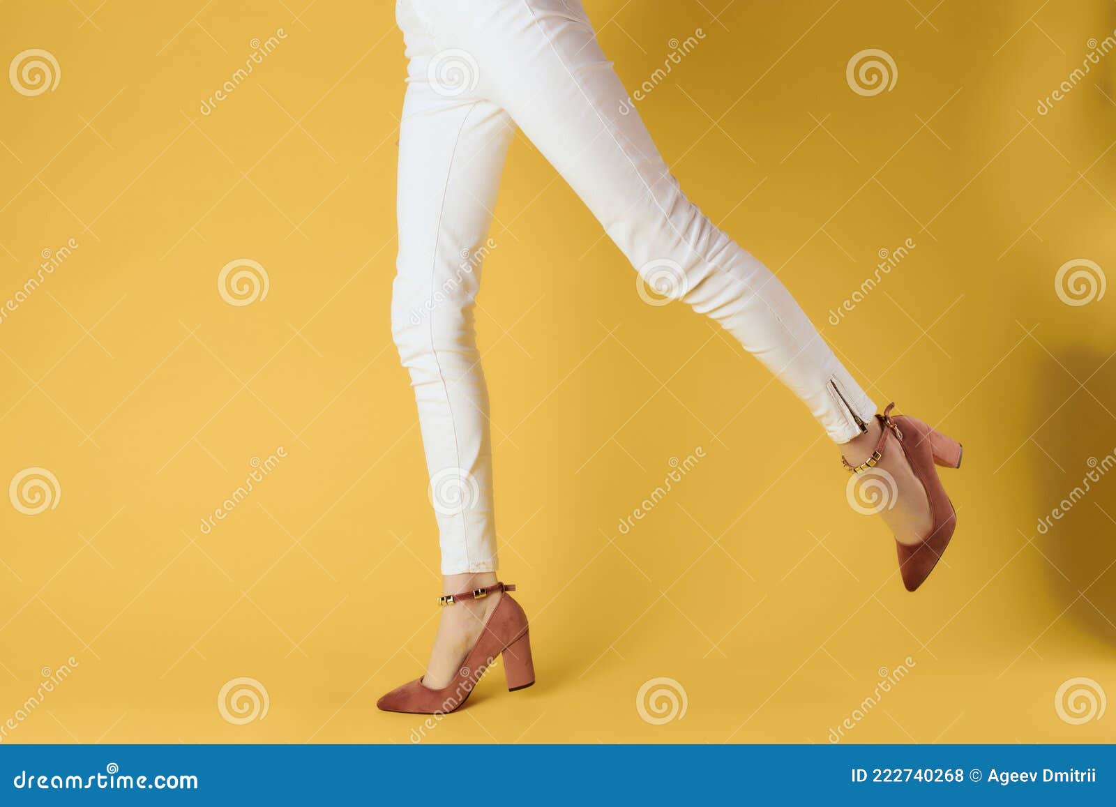 Female Legs in Shoes Posing Fashion Luxury Elegant Style Stock Photo ...