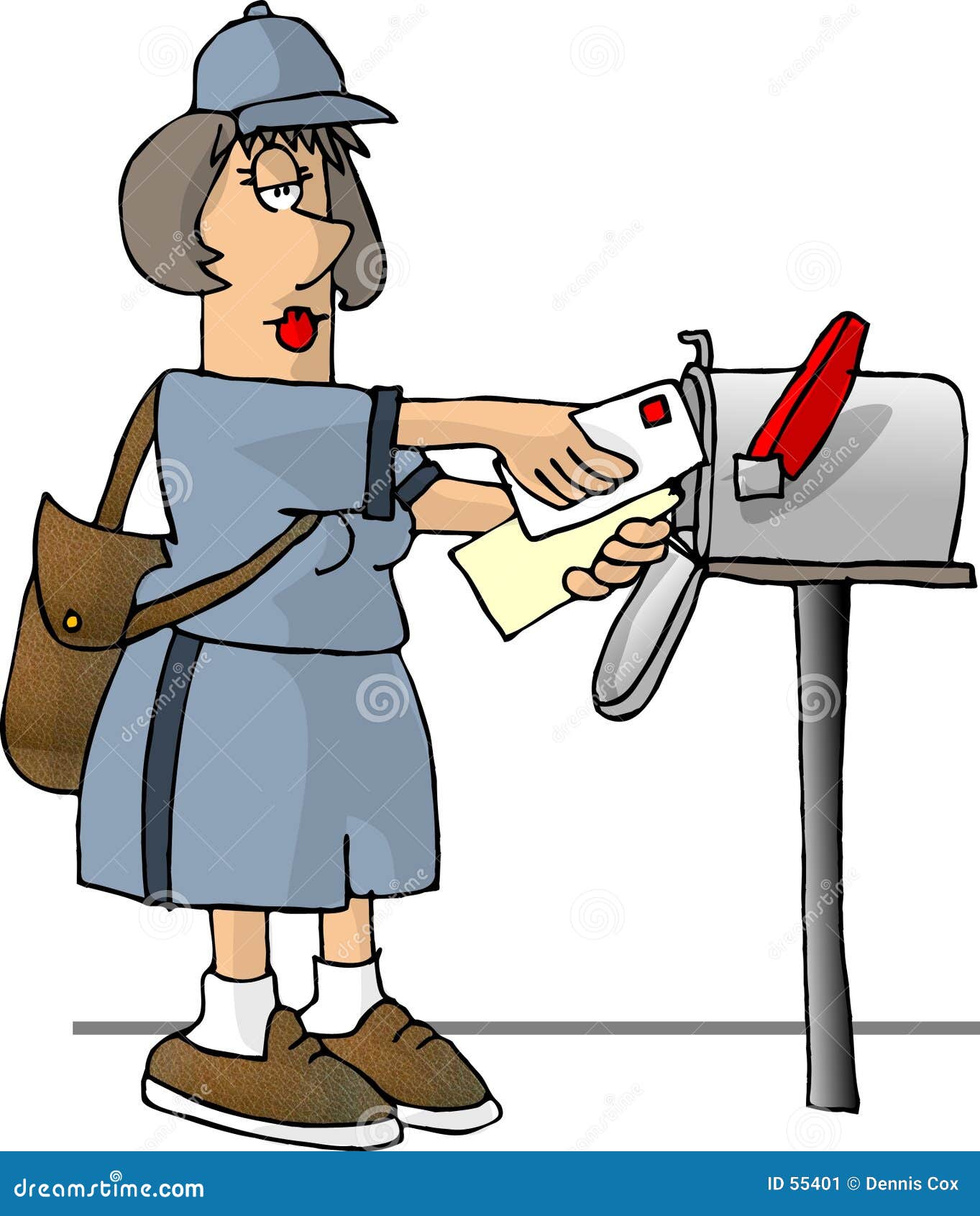 mailwoman cartoon