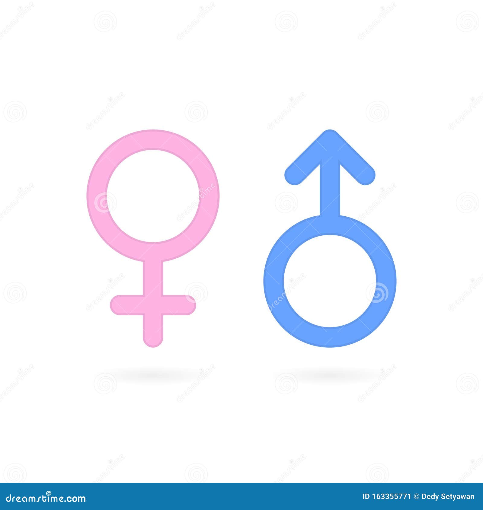 Female and Male Gender Icons Stock Vector - Illustration of gender ...