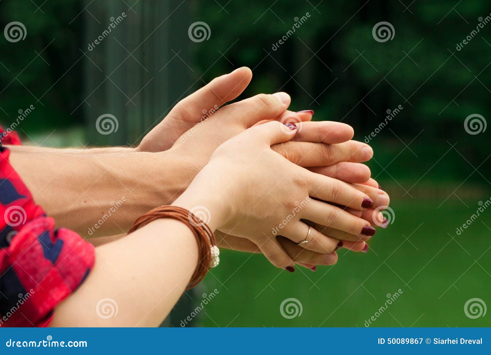 Female and Male Hands in Hug Stock Image Image of emotions, macro