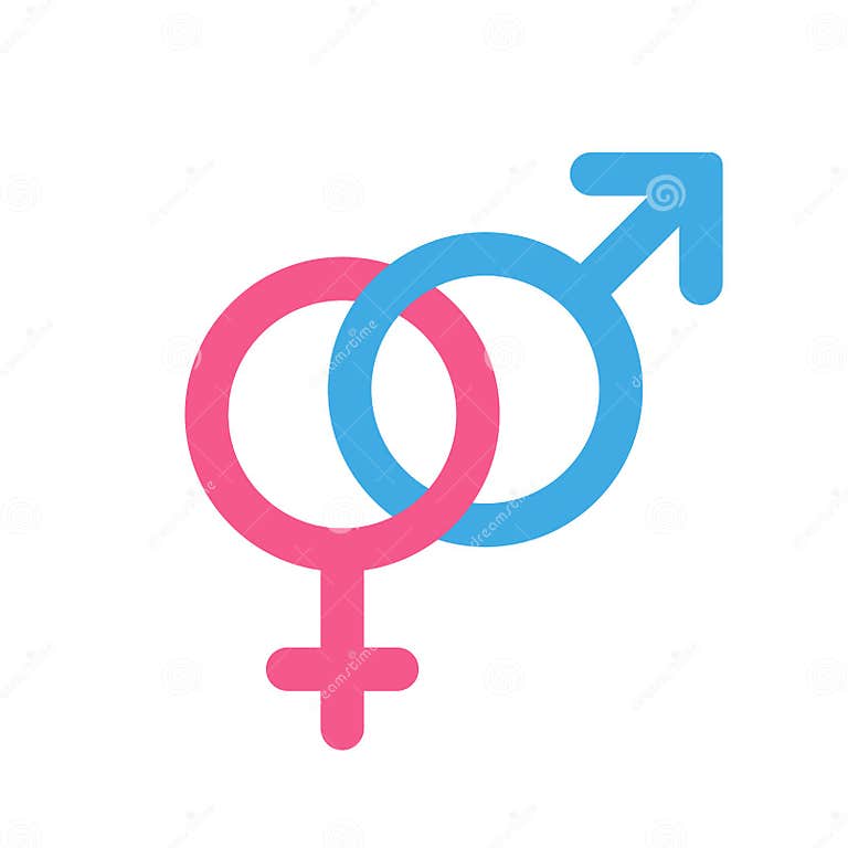 Female and male icons stock vector. Illustration of shape - 119306305