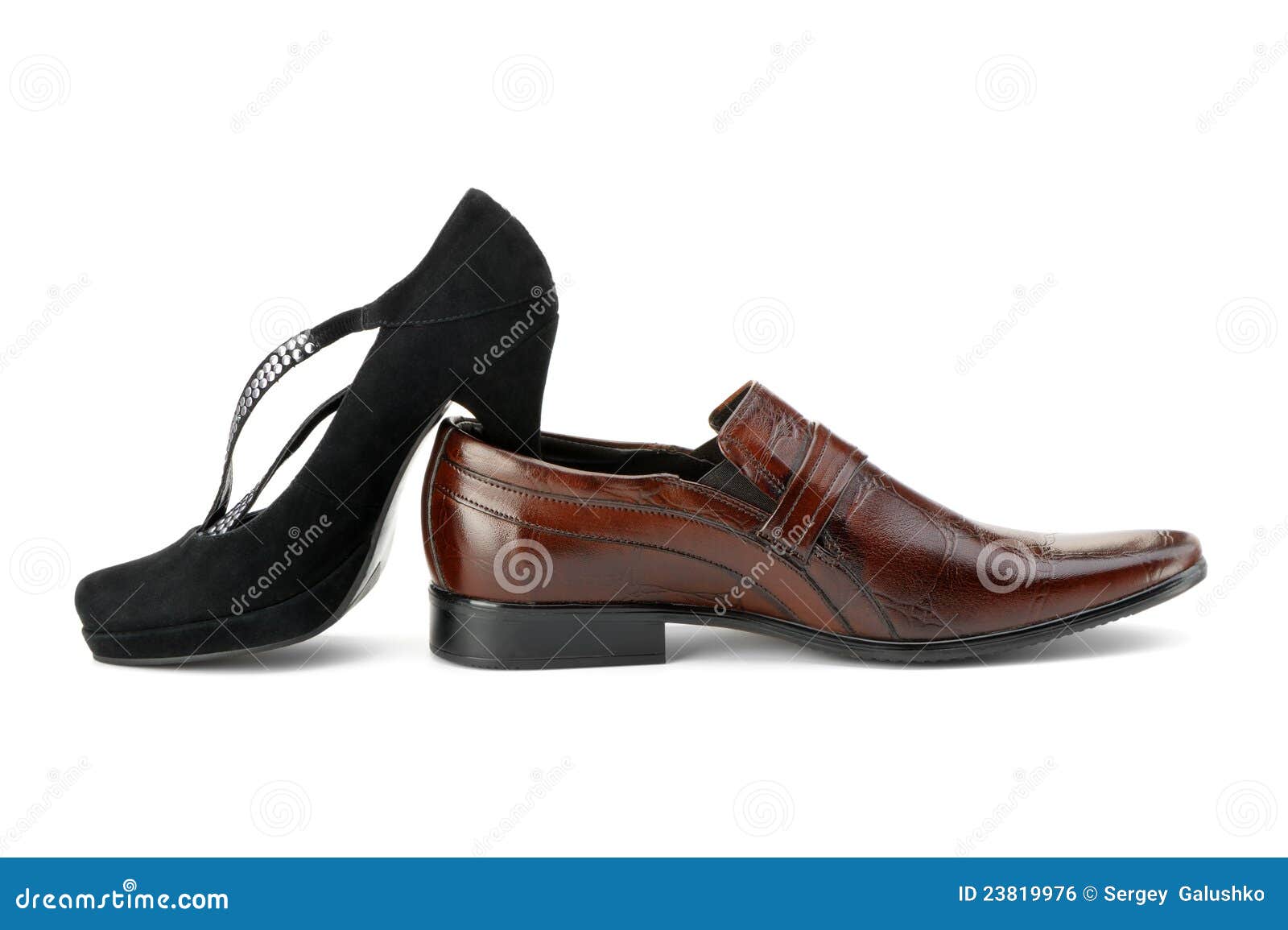 Female and man s shoe stock photo. Image of classical - 23819976