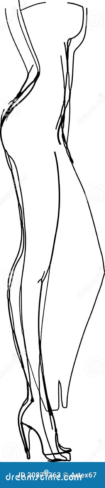 Female mannequin stock vector. Illustration of clothes - 20879363