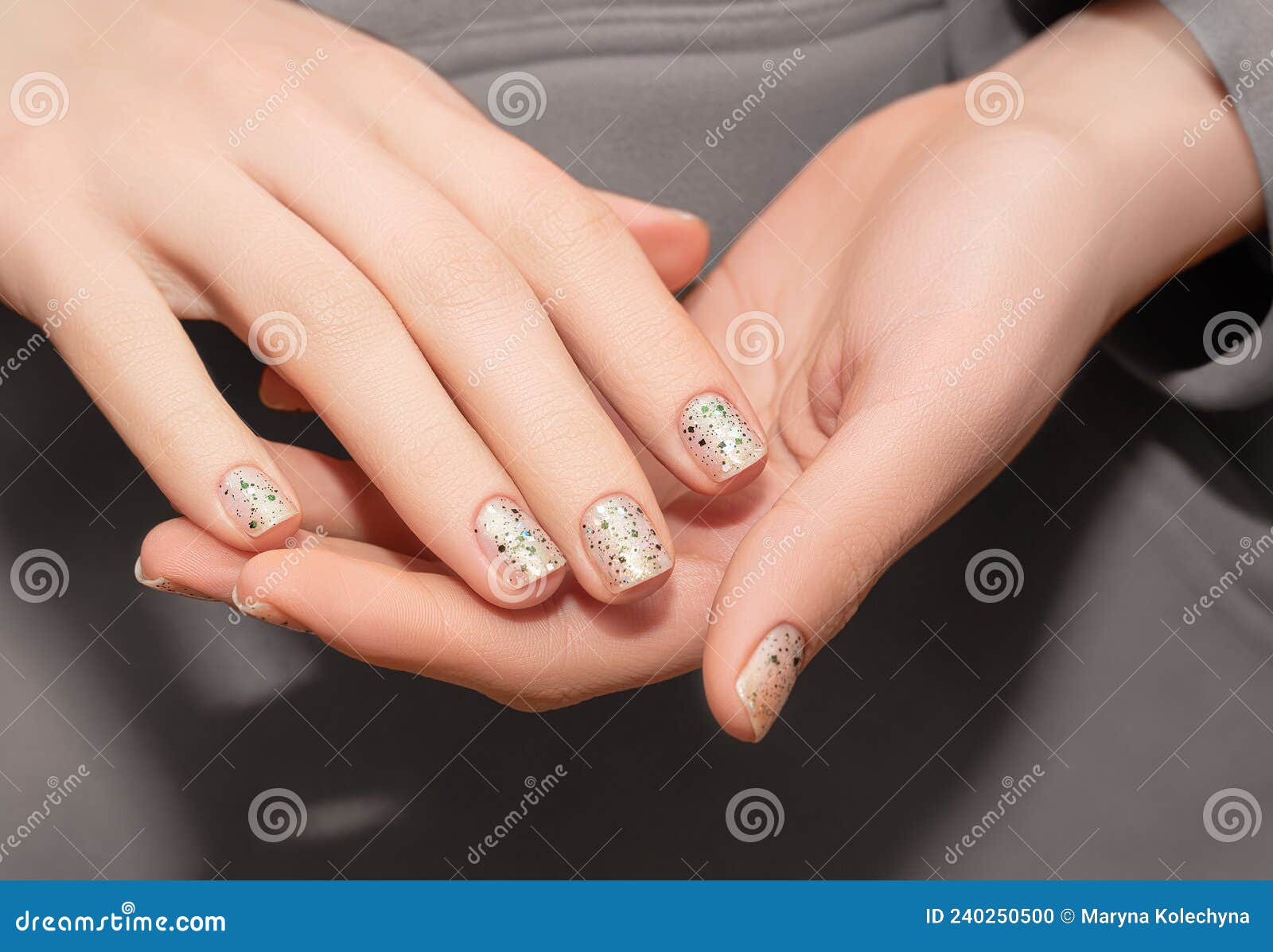 Girl with a beige French manicure Stock Photo by ©Sofia_Zhuravets 169035930