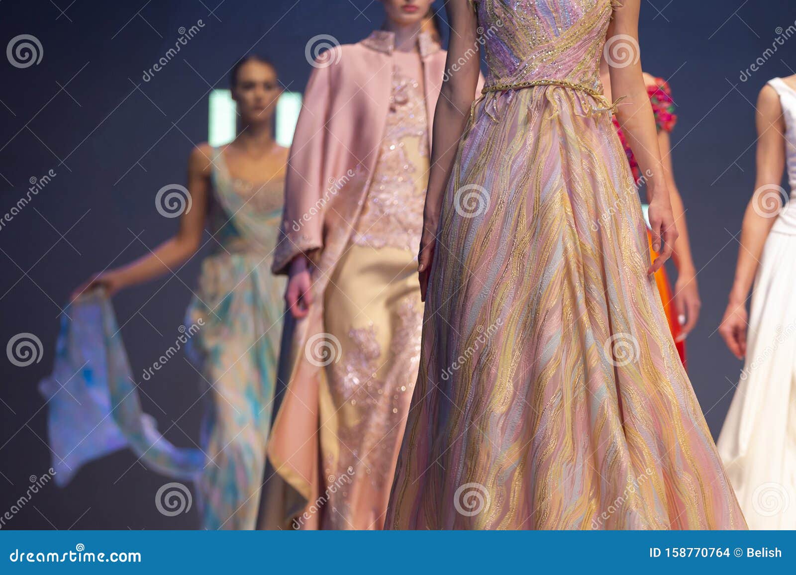 Fashion week models runway editorial stock image. Image of elegant ...