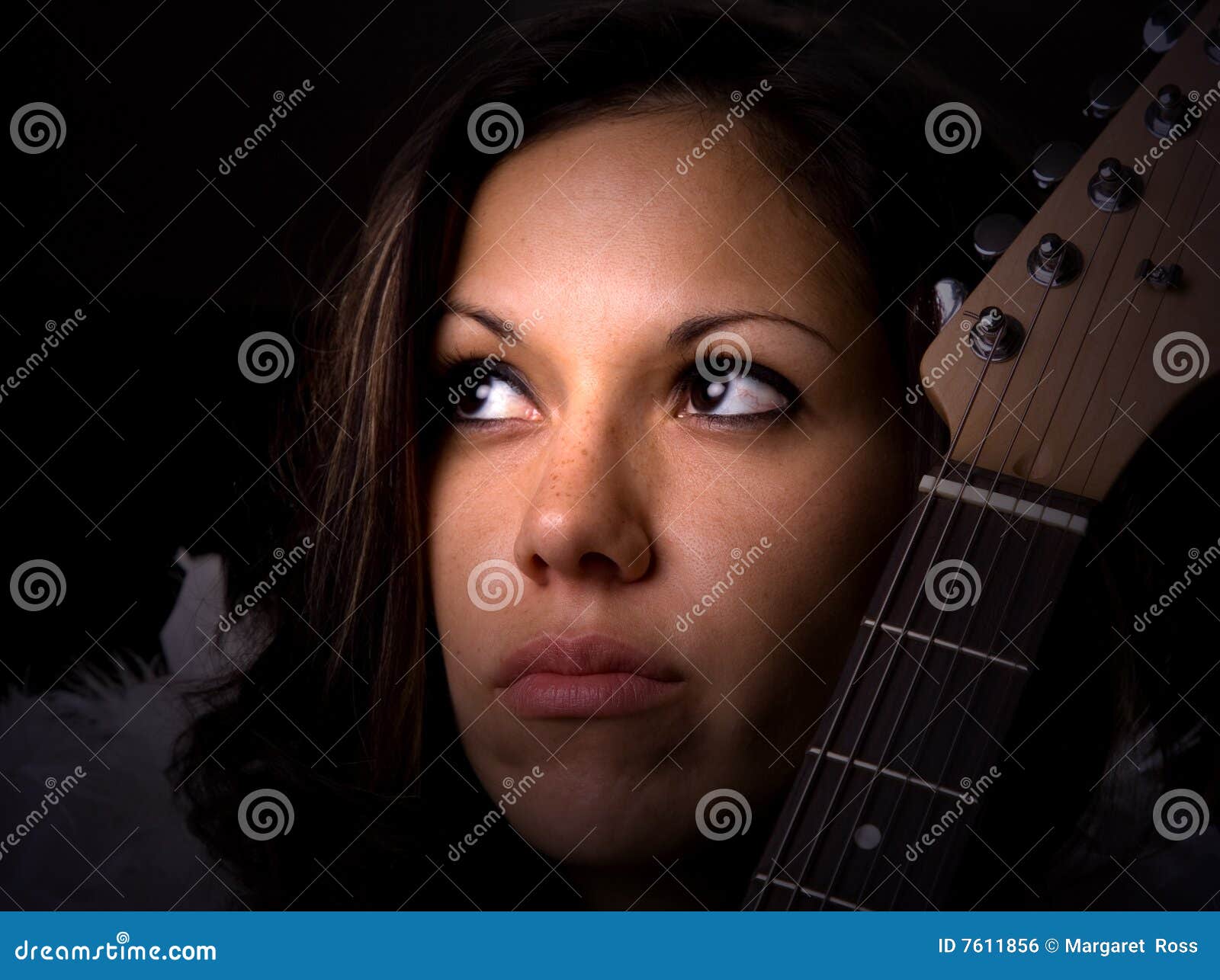 Female Musician stock photo. Image of instrument, woman - 7611856