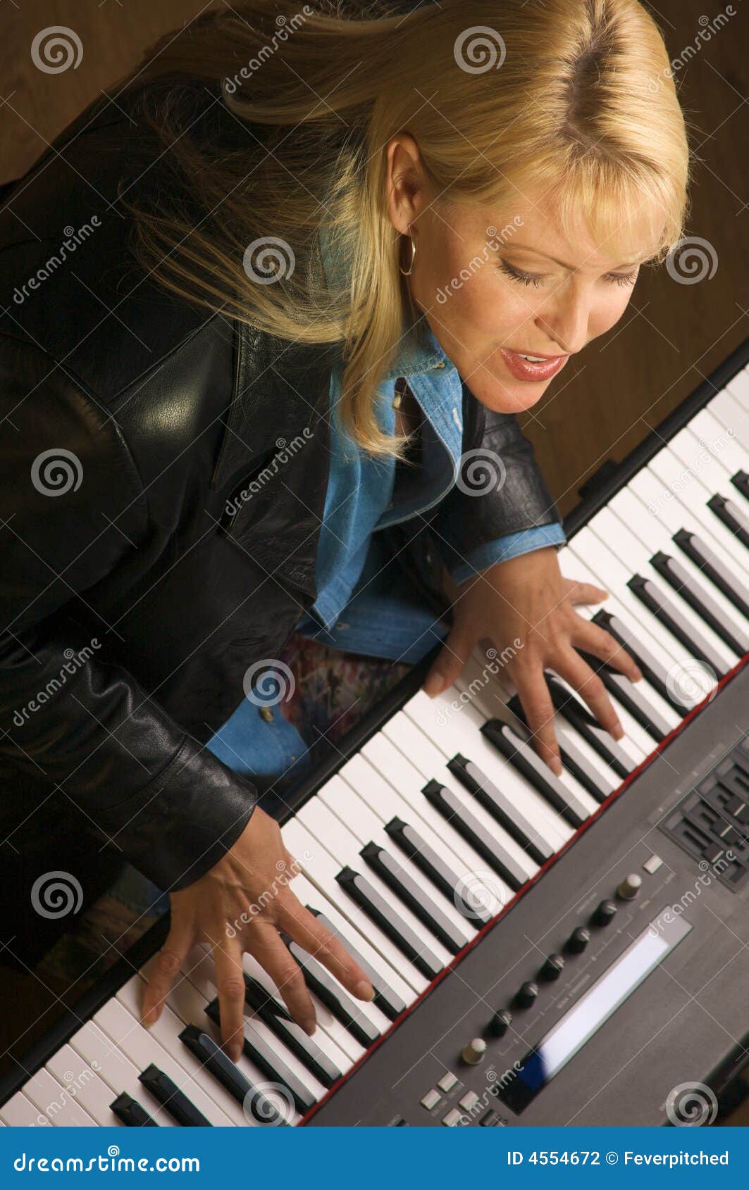 Female Musician Performs stock photo. Image of female - 4554672