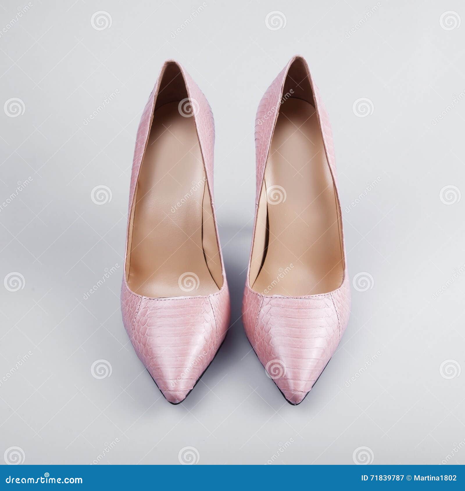 Female pink shoes stock image. Image of high, footwear - 71839787