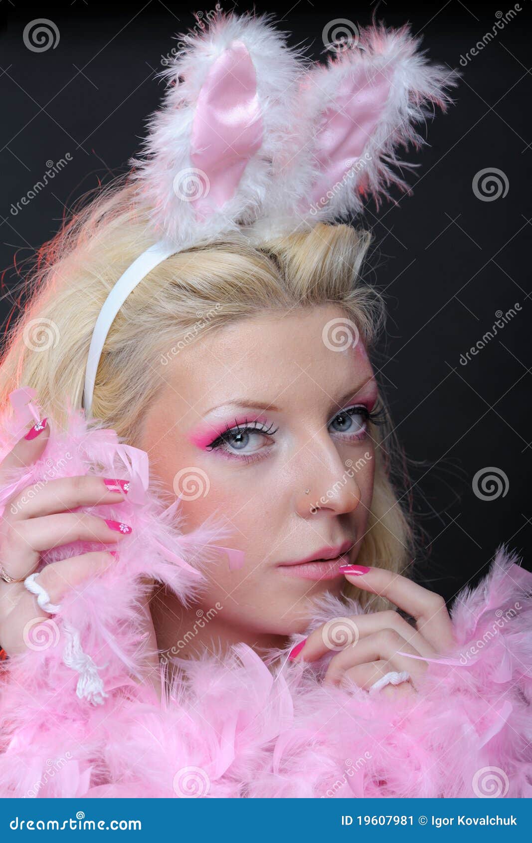 Female in playboy costume stock image. Image of party 19607981