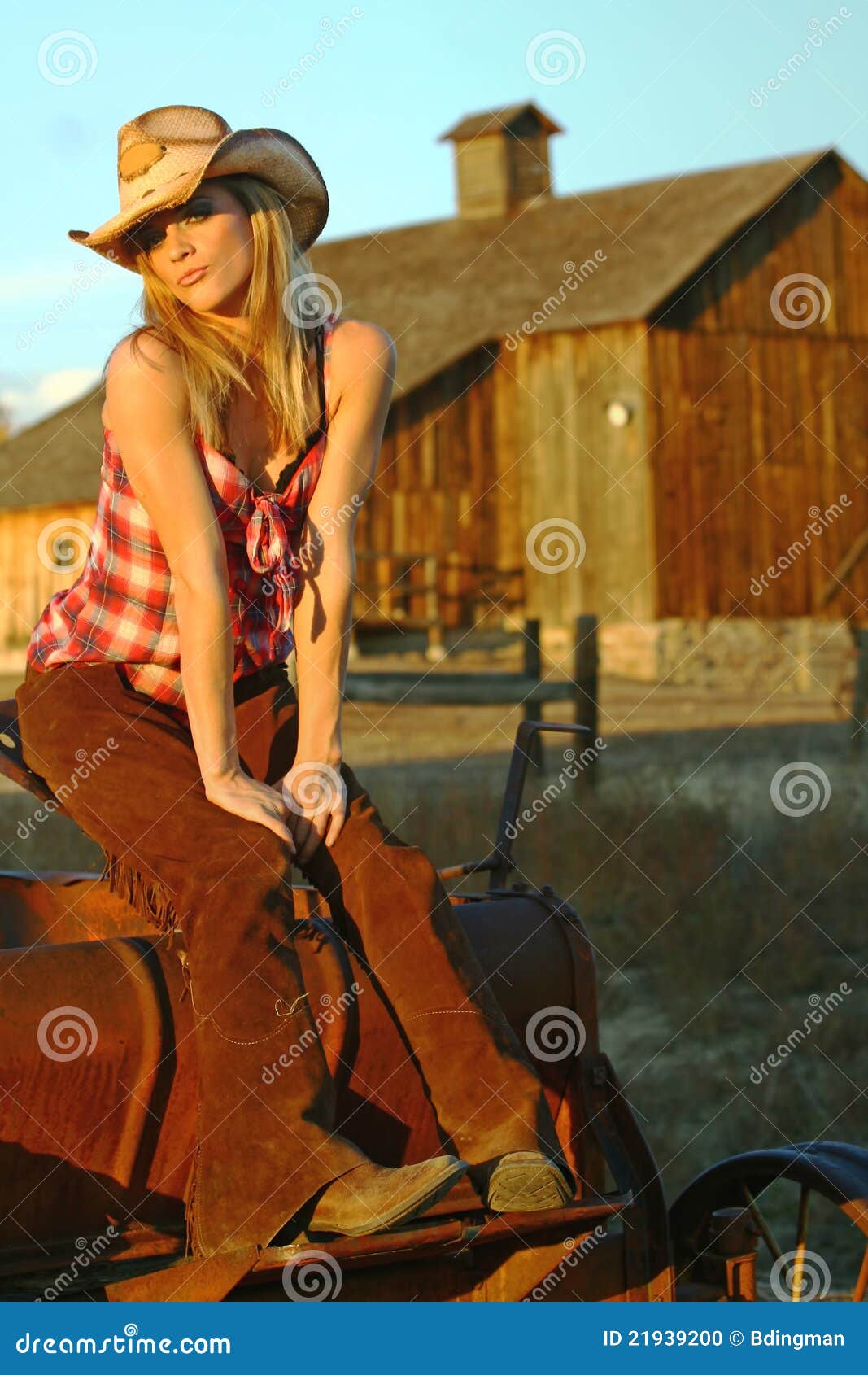 Female Rancher stock photo. Image of farming, outside 21939200