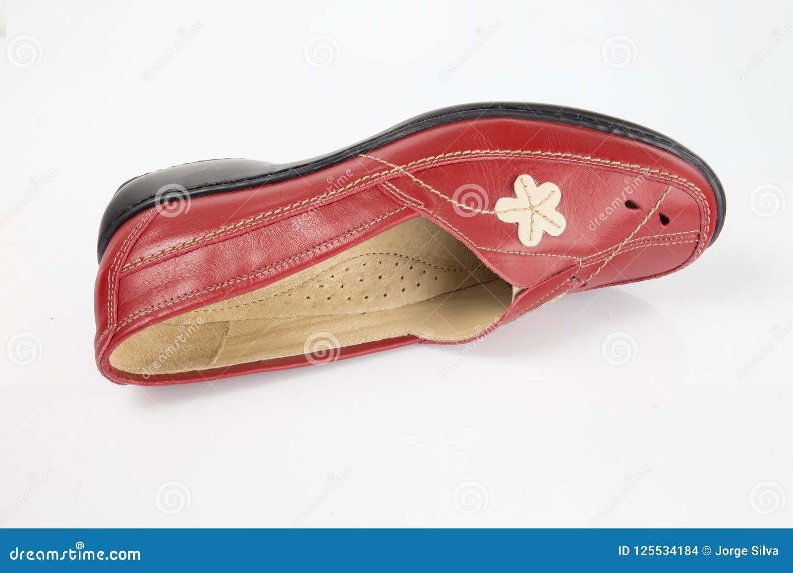 Red shoes leather stock photo. Image of accessory, beauty - 125534184