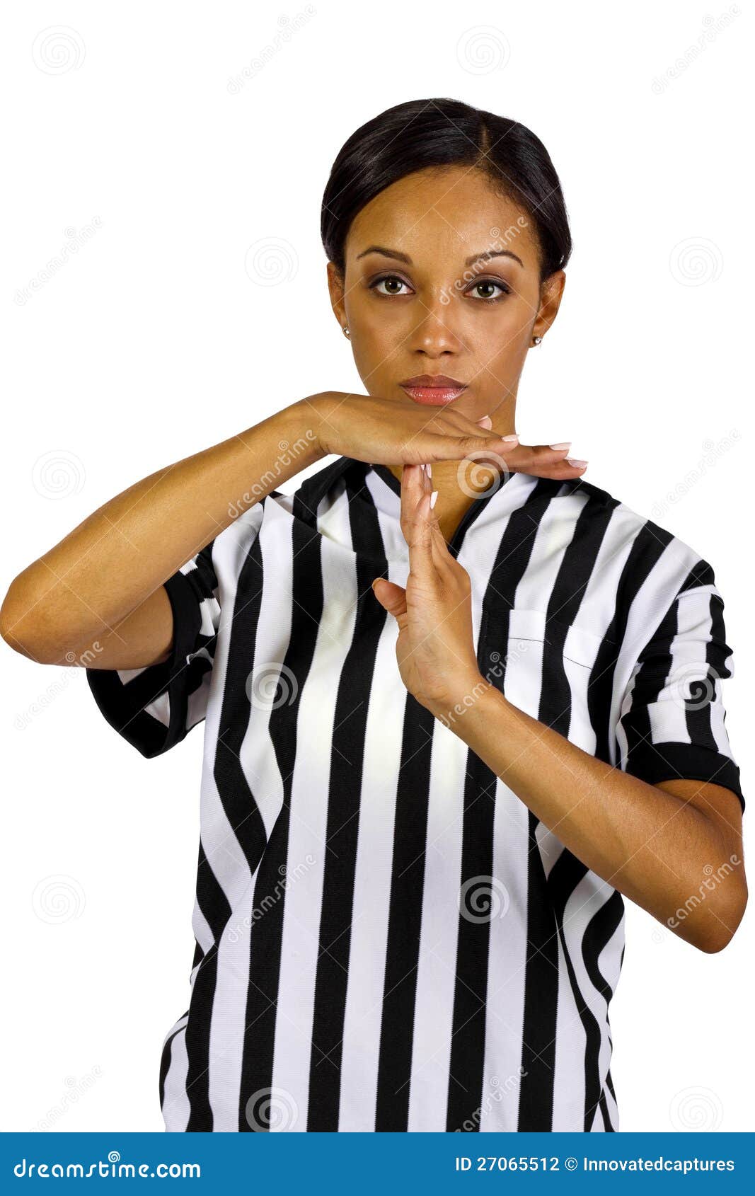 Female Referee stock photo. Image of american, portrait 27065512