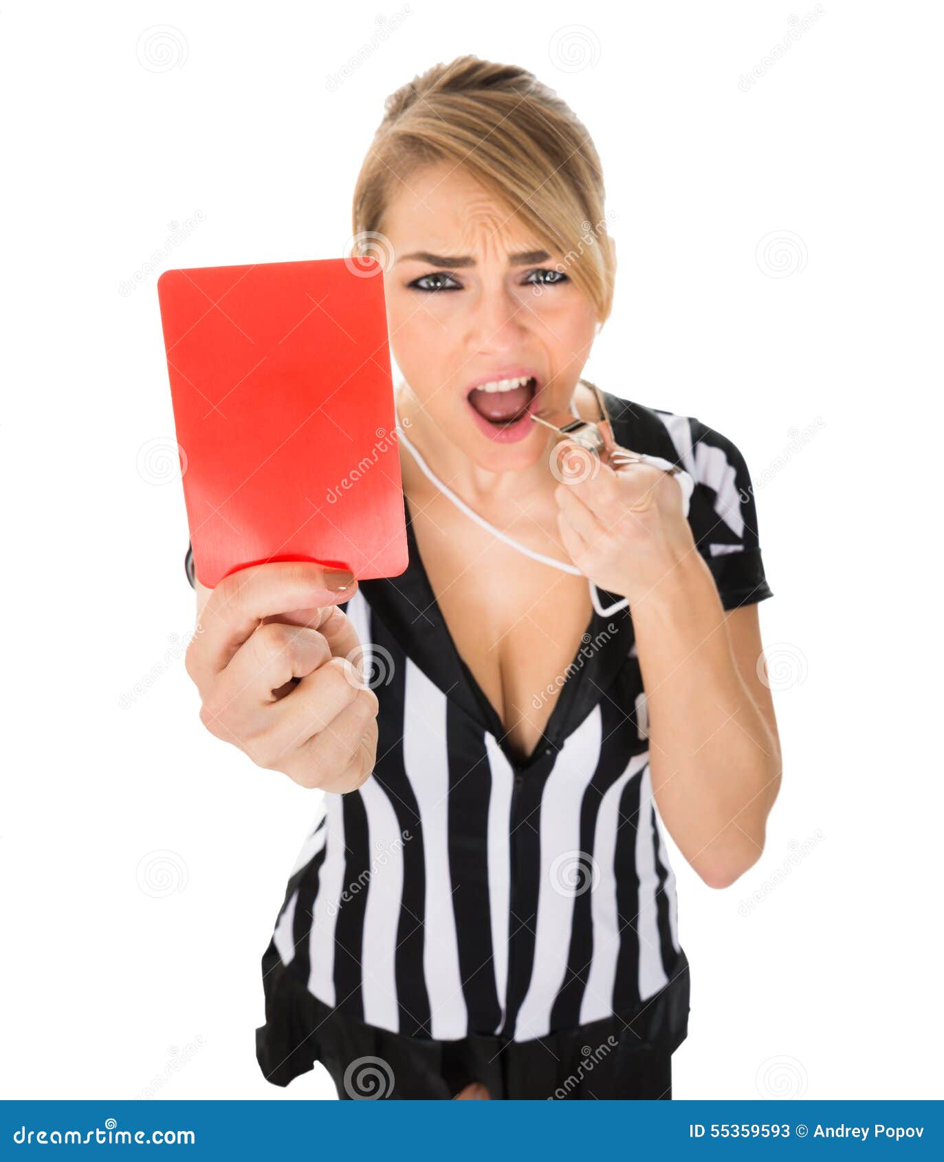 Referee Showing The Red Card Stock Illustration - Download Image Now - Red  Card, Referee, Soccer - iStock
