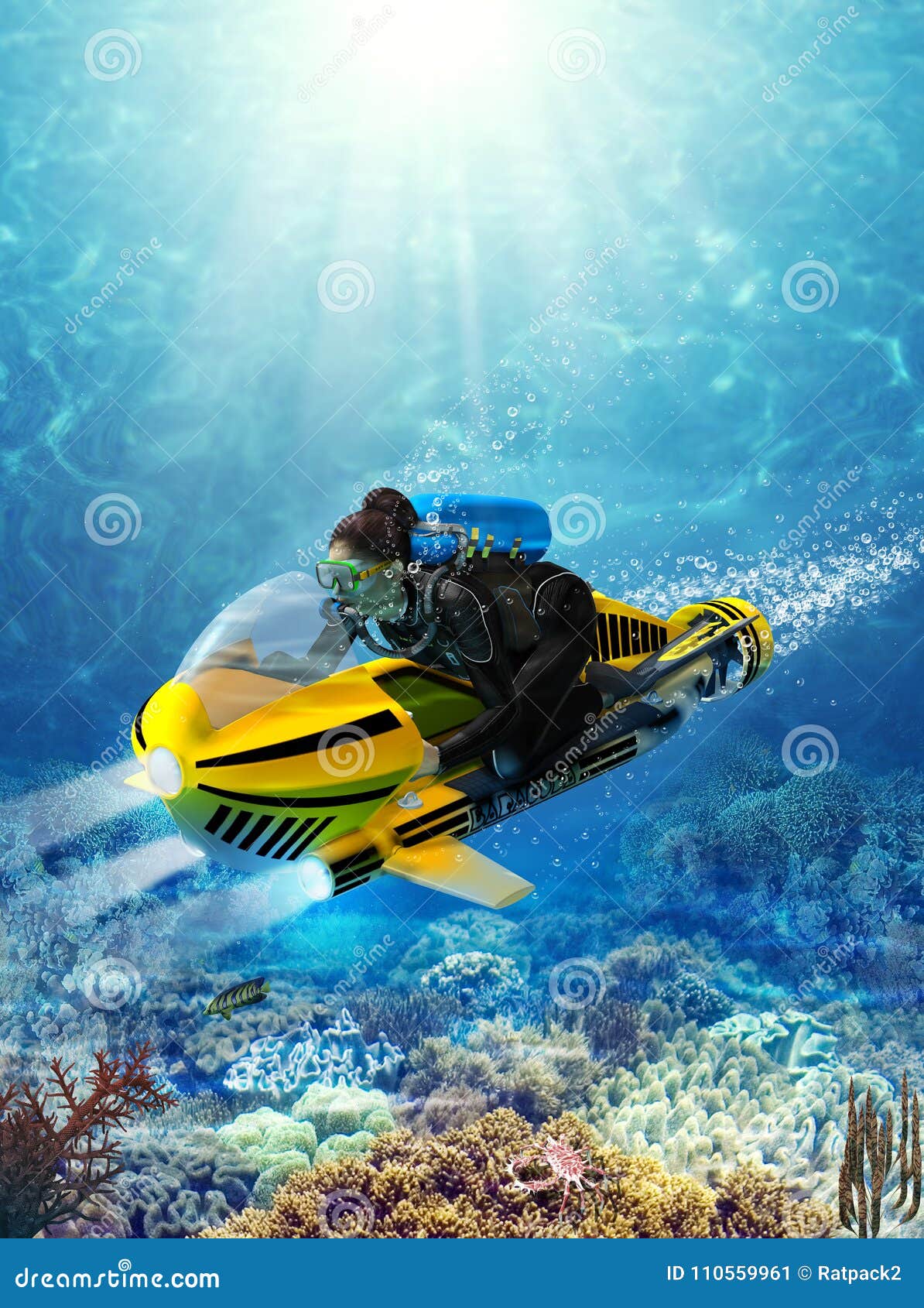 Underwater Jetski  Underwater, Jet ski, Scuba diving equipment