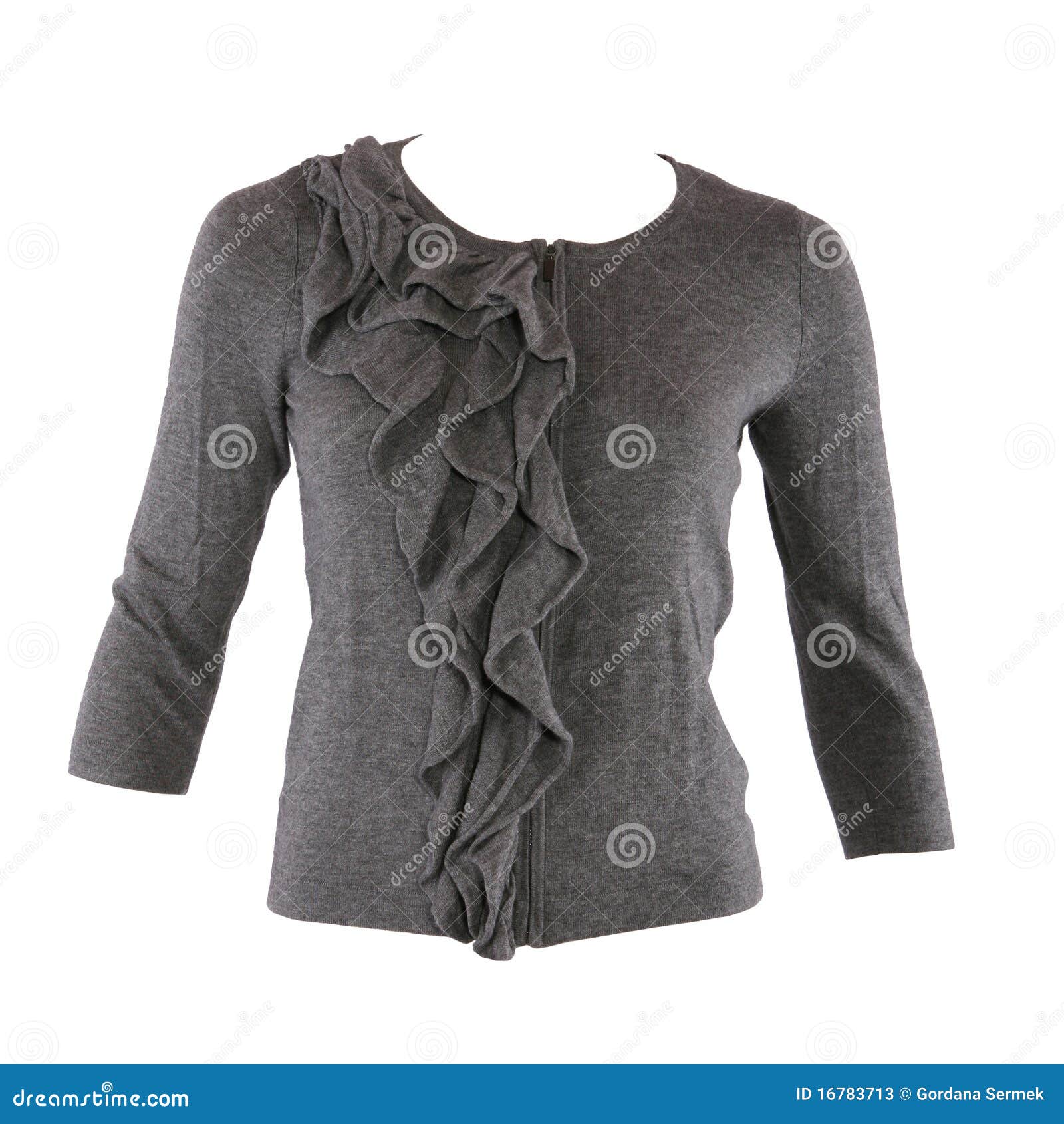 Female shirt stock image. Image of gray, apparel, girl 16783713