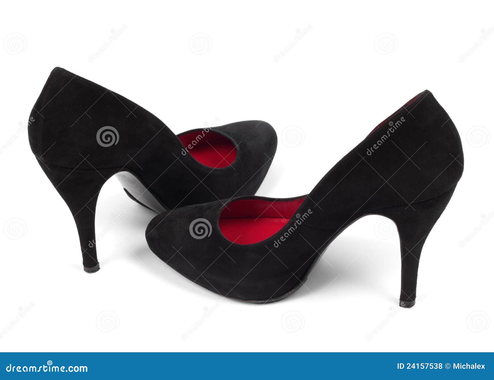 Female Shoes Isolated on White Background Stock Photo - Image of ...