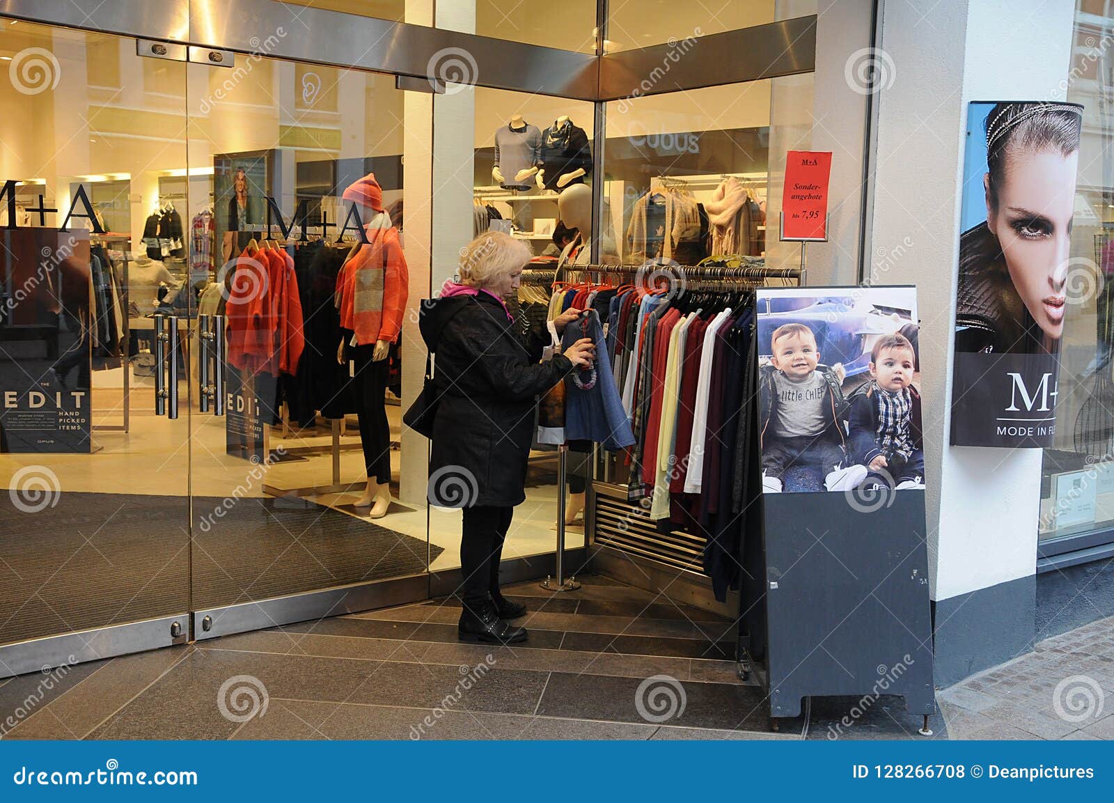 FEMALE SHOPPER FLENSBURG GERMANY Editorial Stock Photo - Image of ...