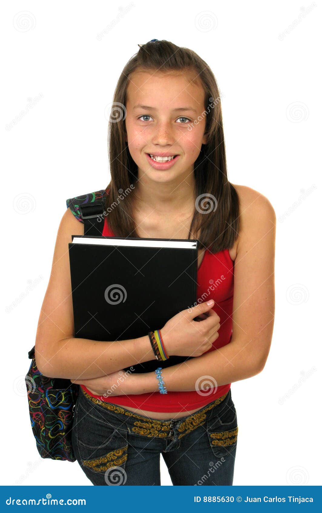 Female Student Smiling stock photo. Image of book, cute - 8885630