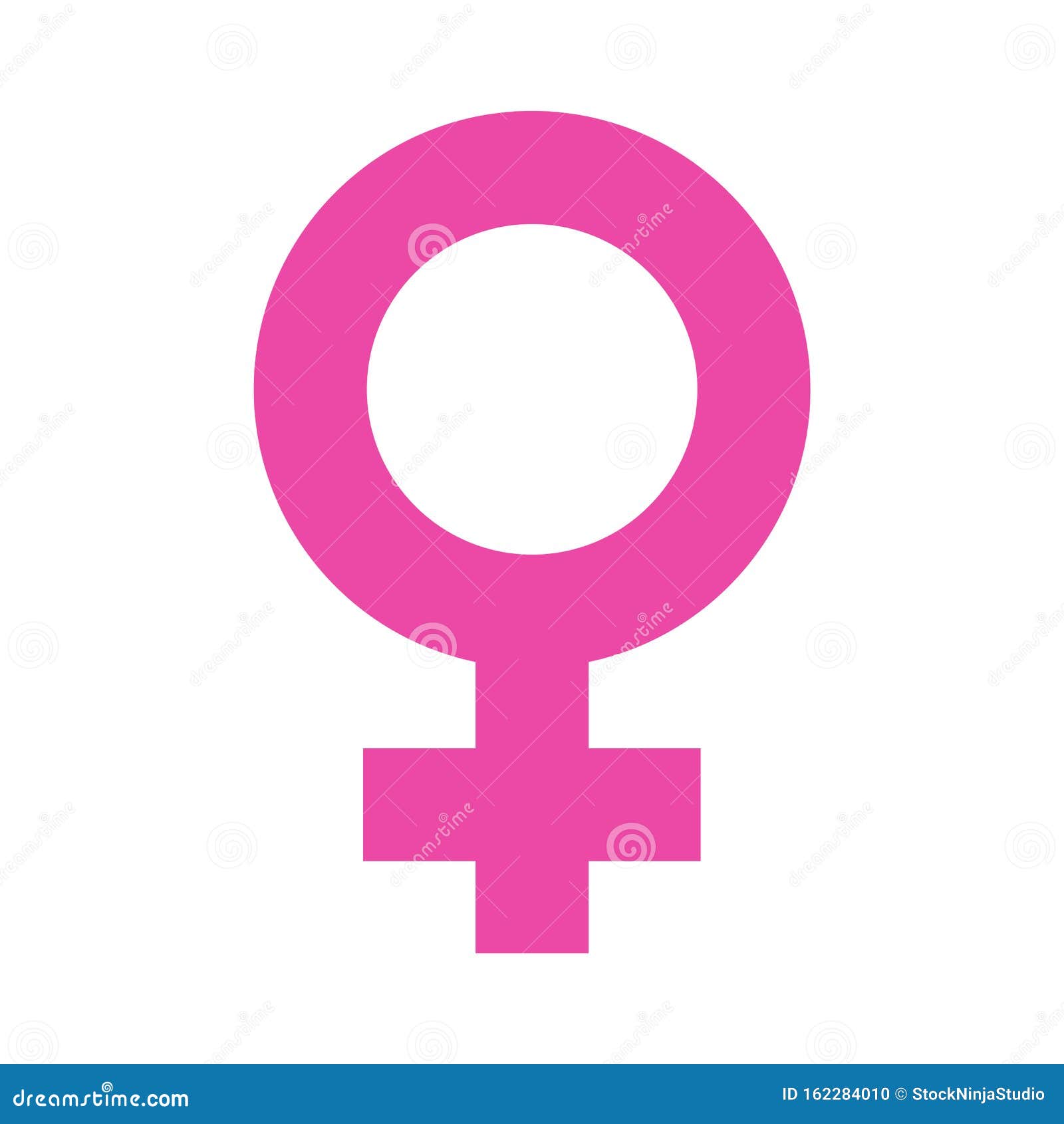 Female Symbol In Simple Outline Pink Color Design Female Sexual 